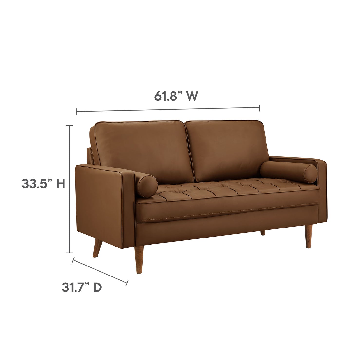 Valour Tufted Vegan Leather Loveseat by Modway EEI-6972