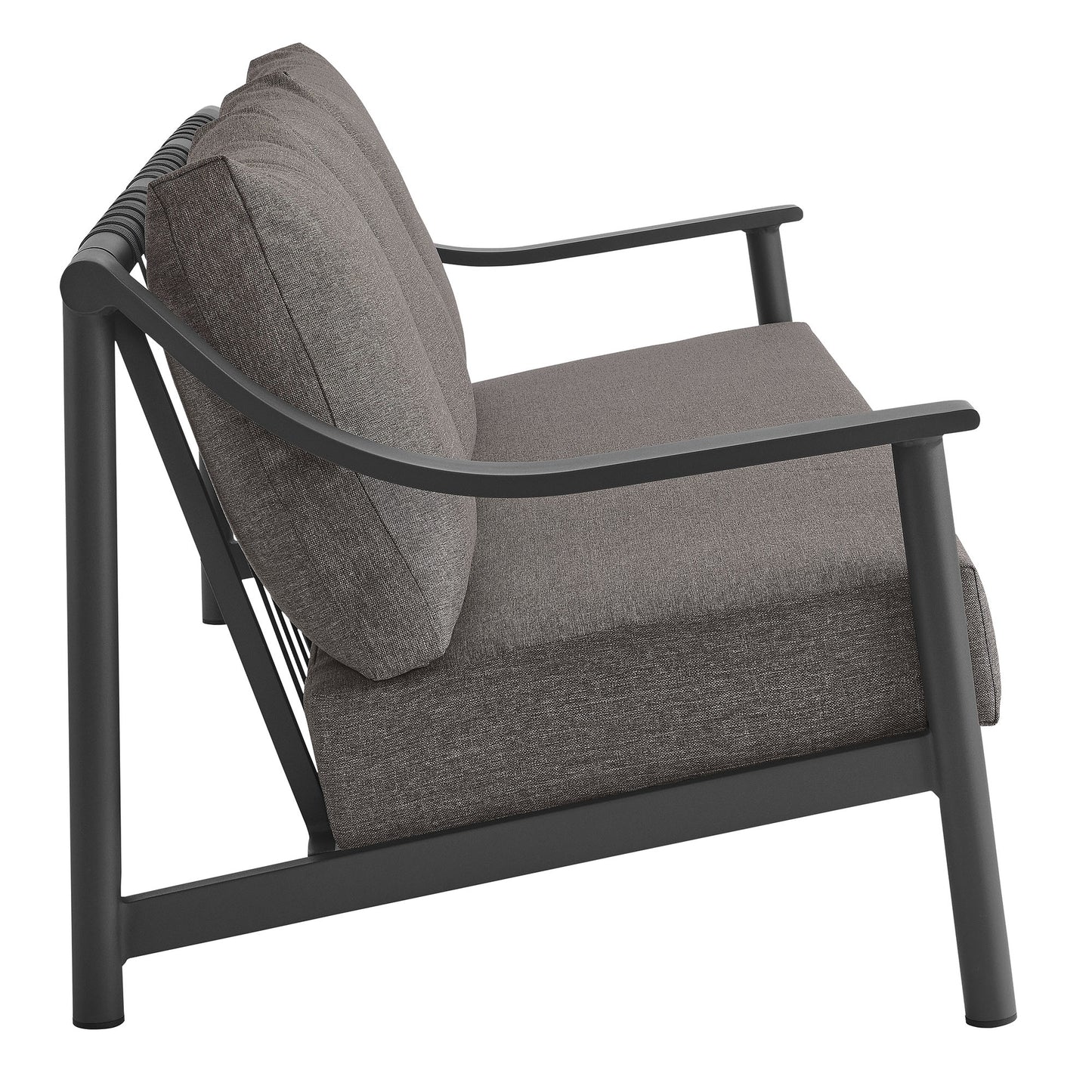 Terrace Outdoor Patio Aluminum Sofa by Modway EEI-6977-CAR-GPH