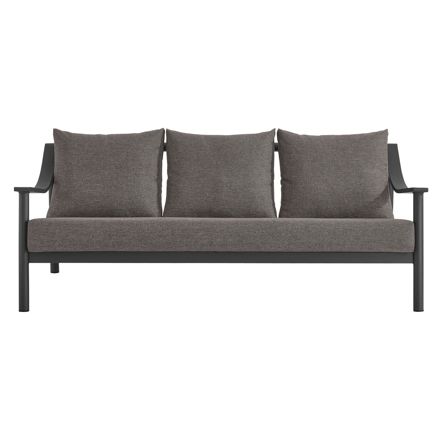 Terrace Outdoor Patio Aluminum Sofa by Modway EEI-6977-CAR-GPH