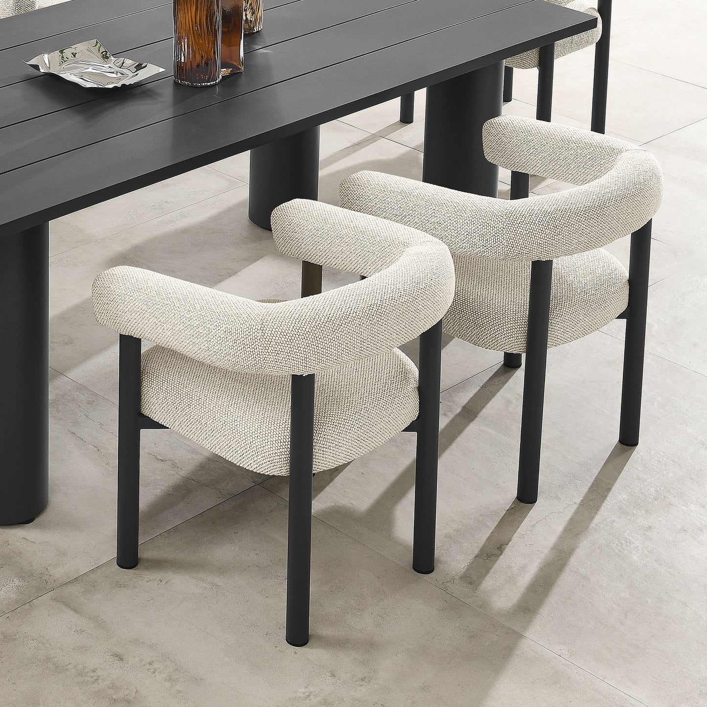 Nautica Outdoor Patio Aluminum Dining Armchairs Set of 2 by Modway