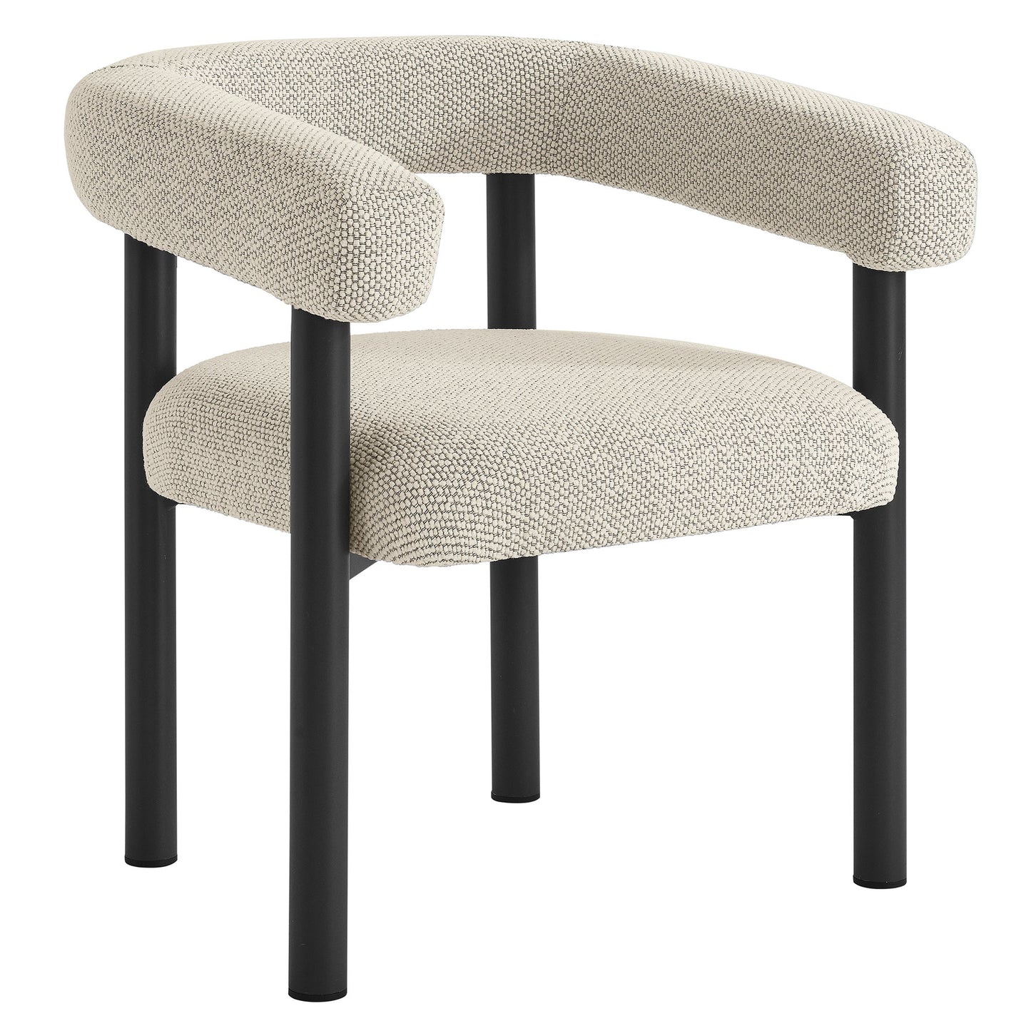 Nautica 5-Piece Round Outdoor Patio Aluminum Dining Table and Chairs Set by Modway