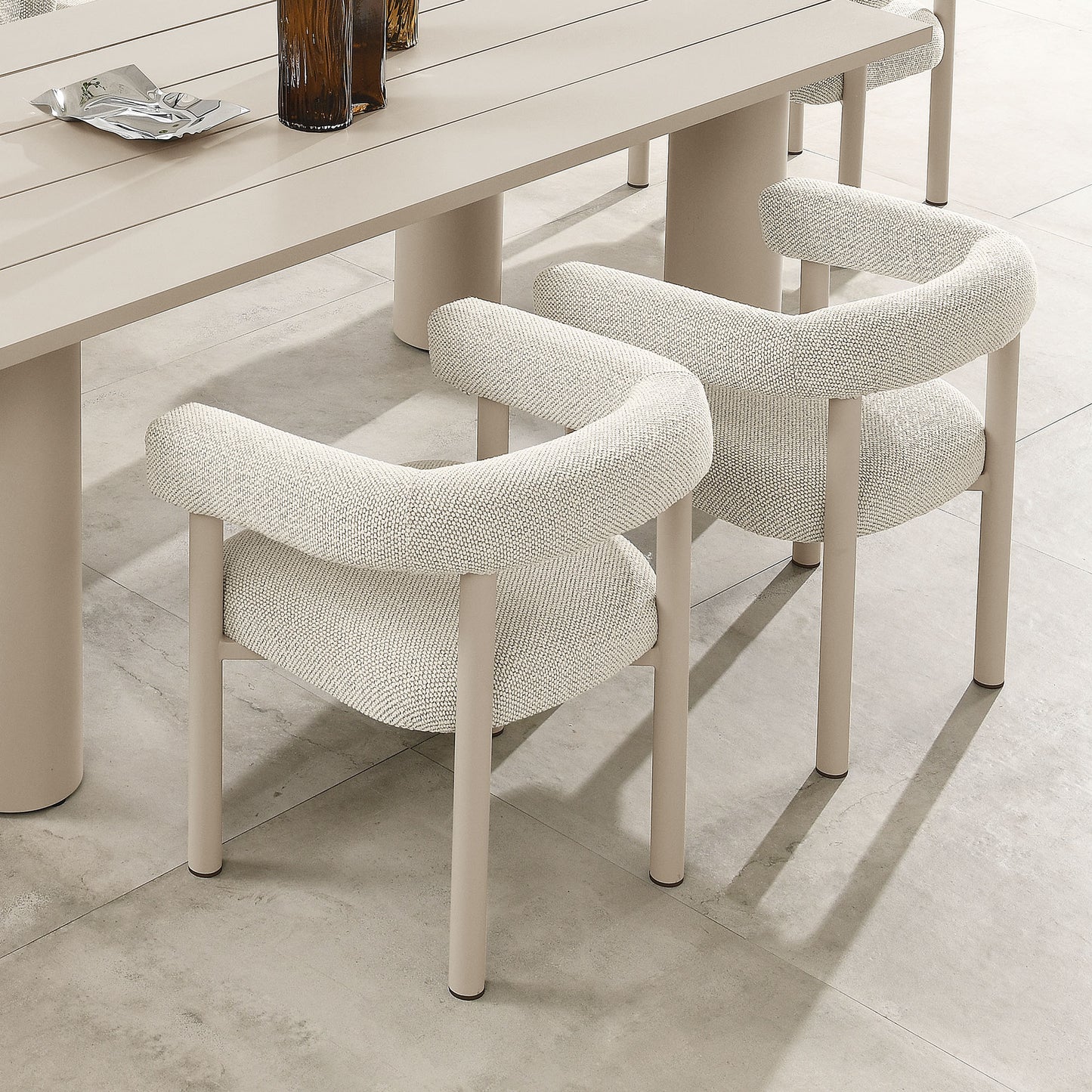 Nautica Outdoor Patio Aluminum Dining Armchairs Set of 2 by Modway