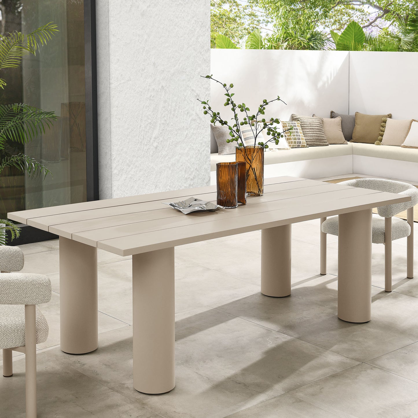 Nautica Outdoor Patio Aluminum Dining Table by Modway