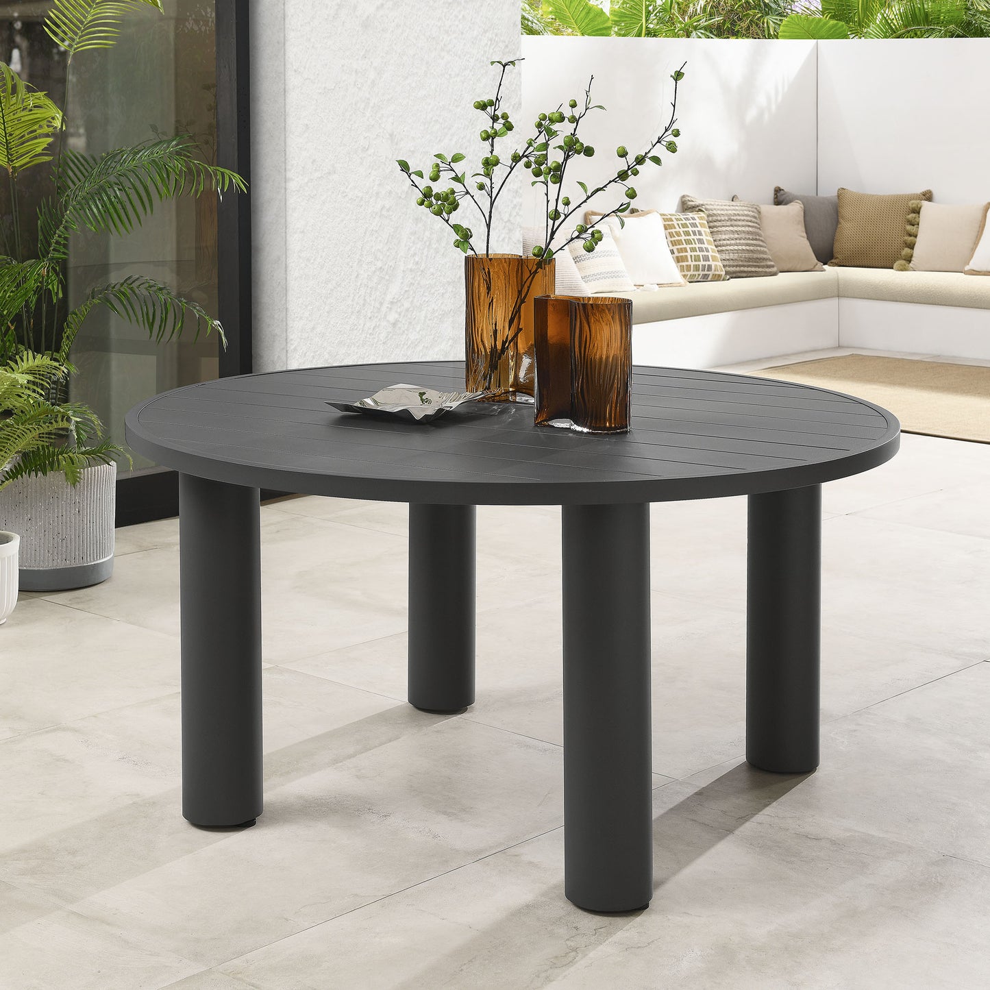 Nautica Outdoor Patio Aluminum Dining Table by Modway