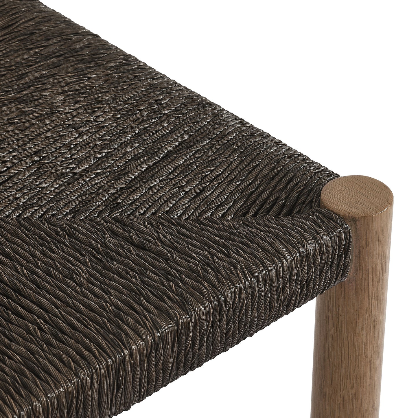 Parkland Outdoor Patio Rattan and Aluminum Stools Set of 2