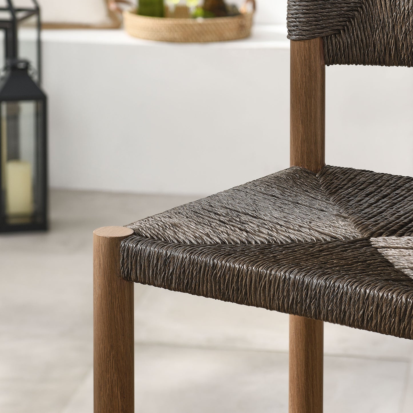 Parkland Outdoor Patio Rattan and Aluminum Stools Set of 2