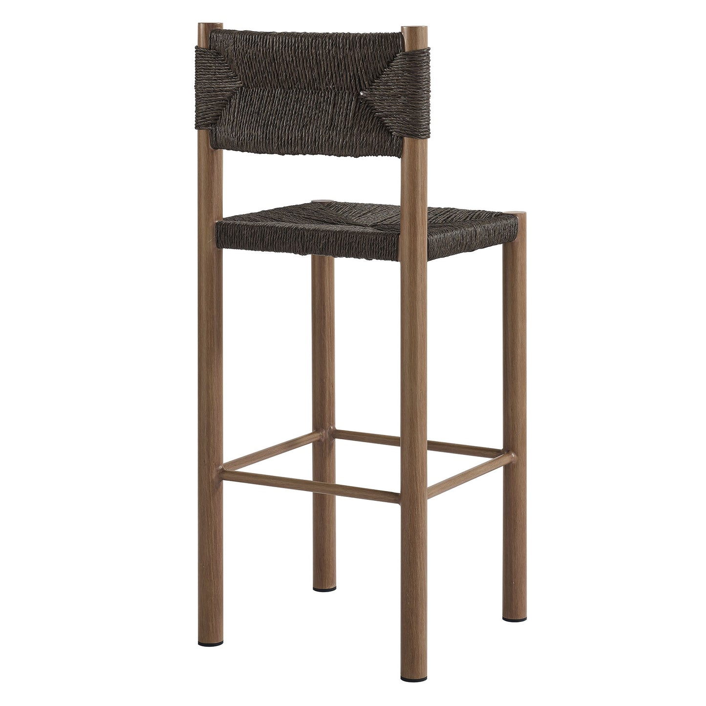 Parkland Outdoor Patio Rattan and Aluminum Stools Set of 2