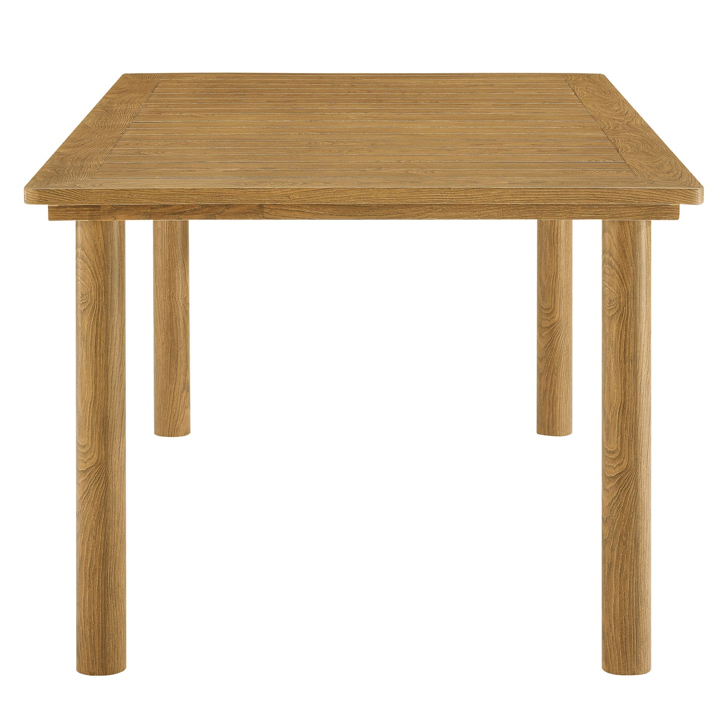 Abacus and Parkland 7-Piece Rectangular Outdoor Patio Dining Table Set with Rattan Armchairs by Modway