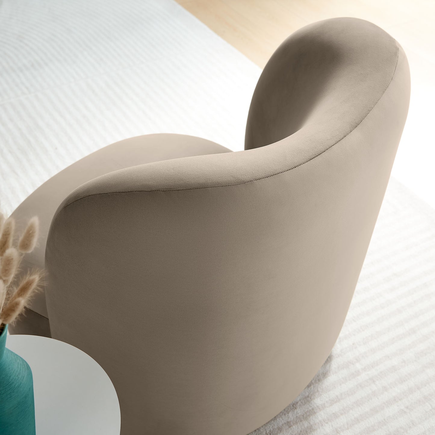 Monroe Accent Chair by Modway - Boucle Fabric & Performance Velvet Options