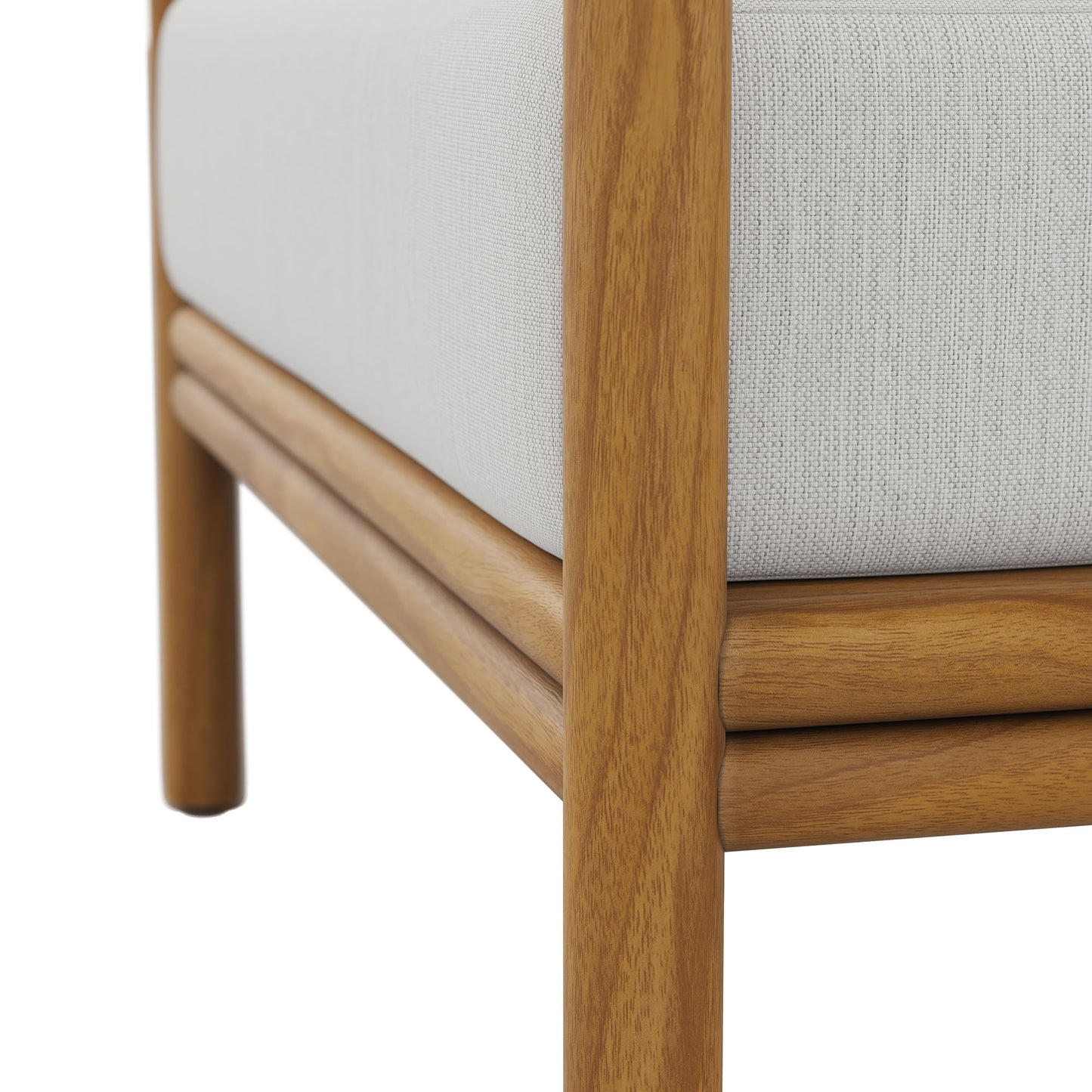 Wren Outdoor Patio Teak Wood Armchair Set of 2 by Modway EEI-7068-NAT-SAI