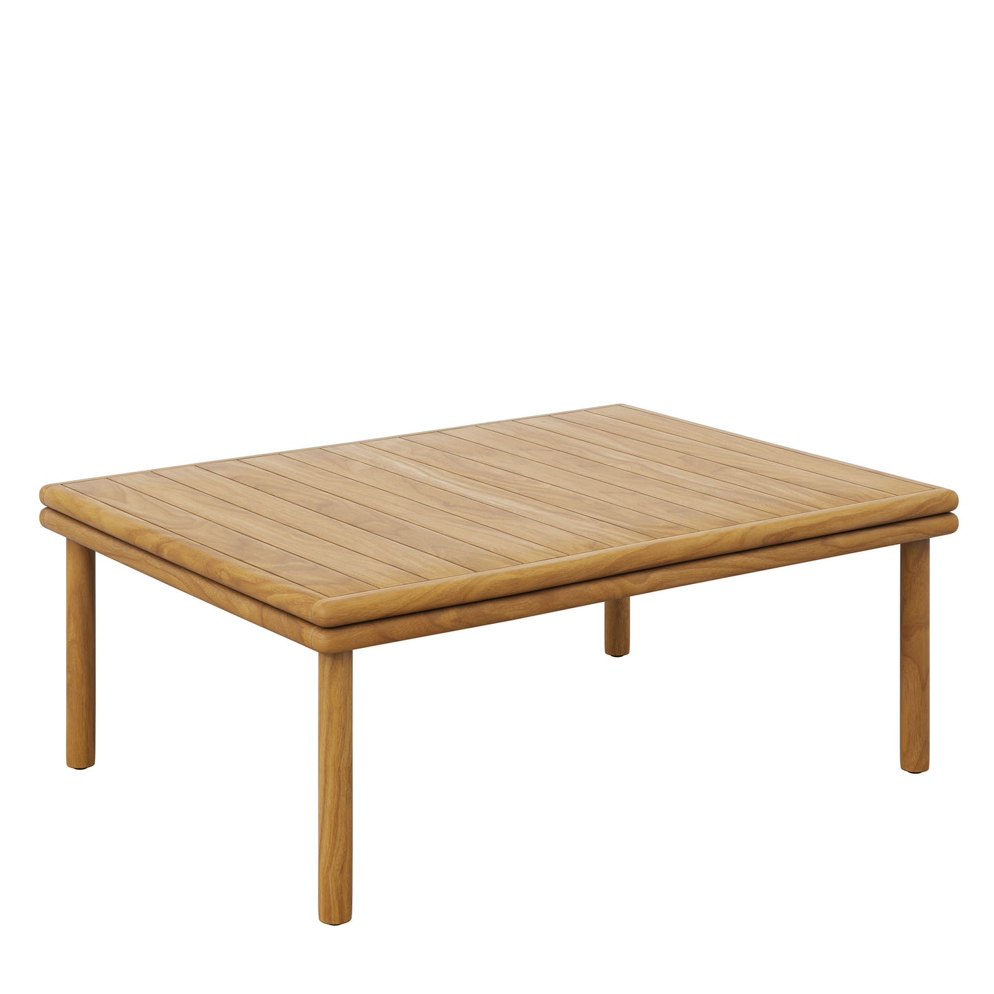 Wren 4-Piece Outdoor Patio Teak Wood Furniture Set by Modway EEI-7065-NAT-FLI