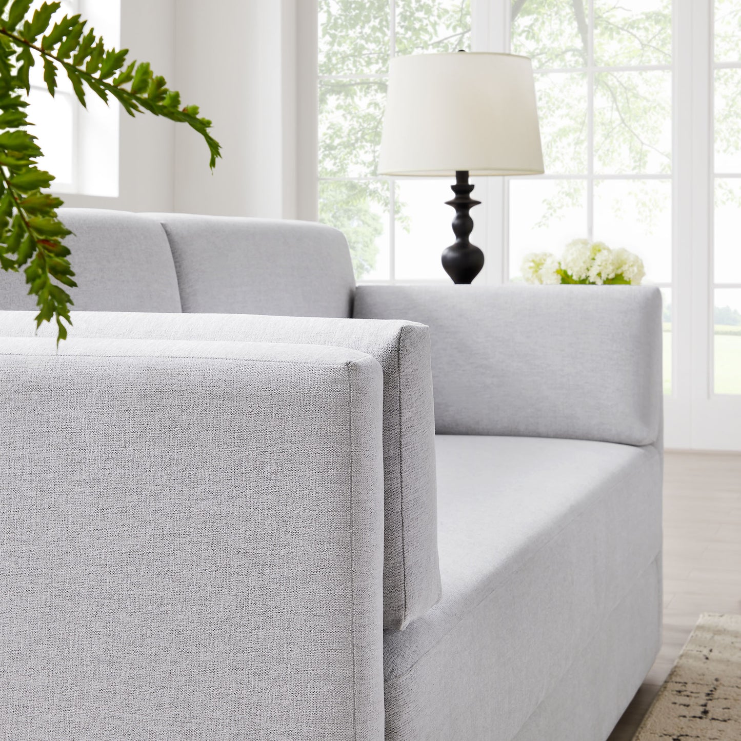 Linden Upholstered Heathered Chenille Sofa by Modway
