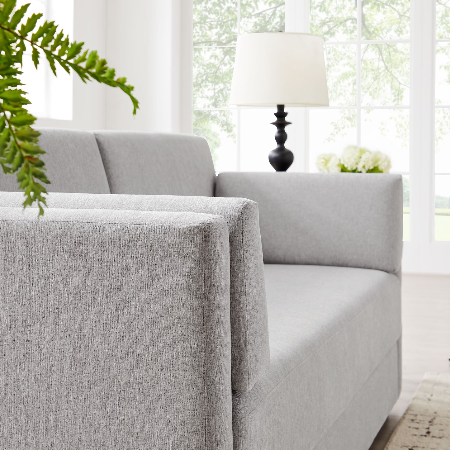 Linden Upholstered Heathered Chenille Sofa by Modway