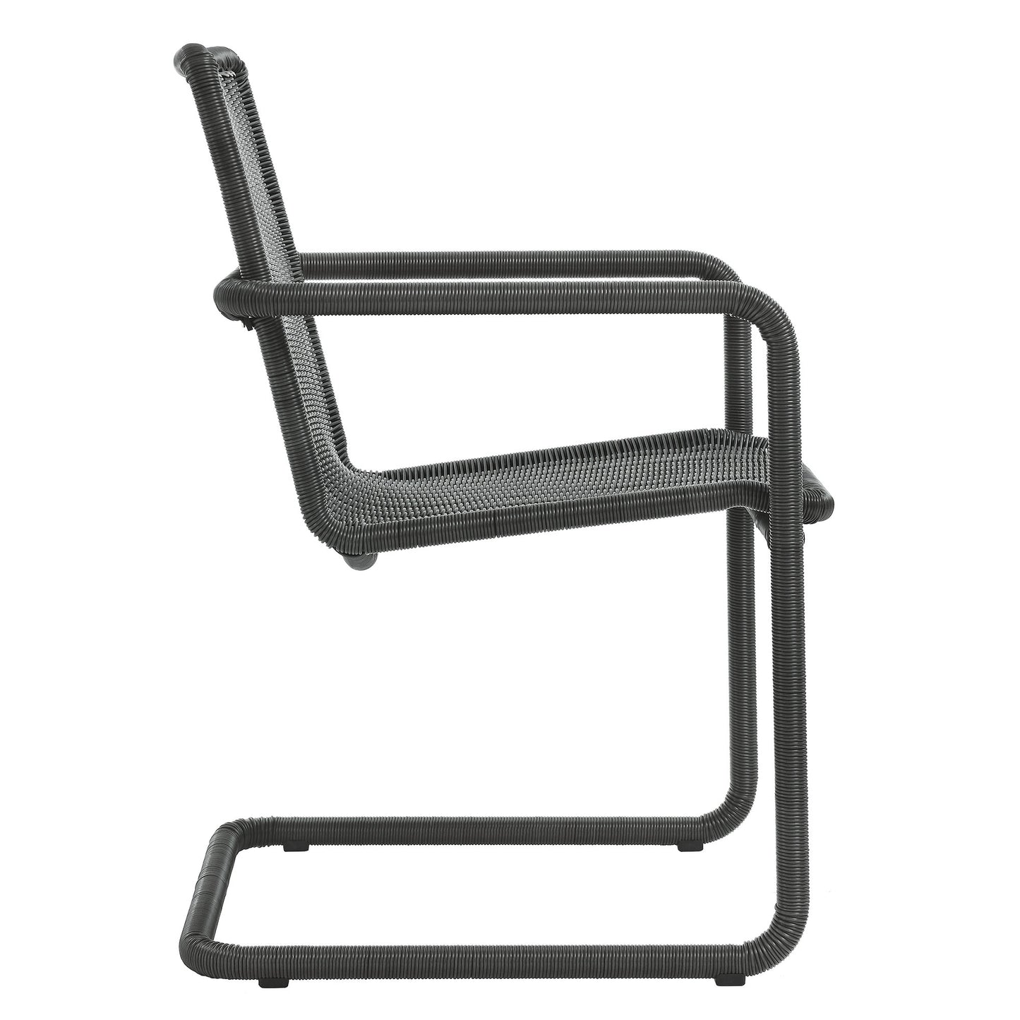 Abacus Outdoor Patio Wicker Dining Chairs Set of 2 by Modway