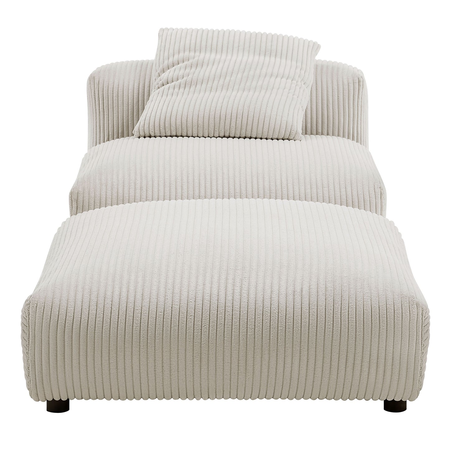 Solace Modular Upholstered Armless Chair and Ottoman Set by Modway