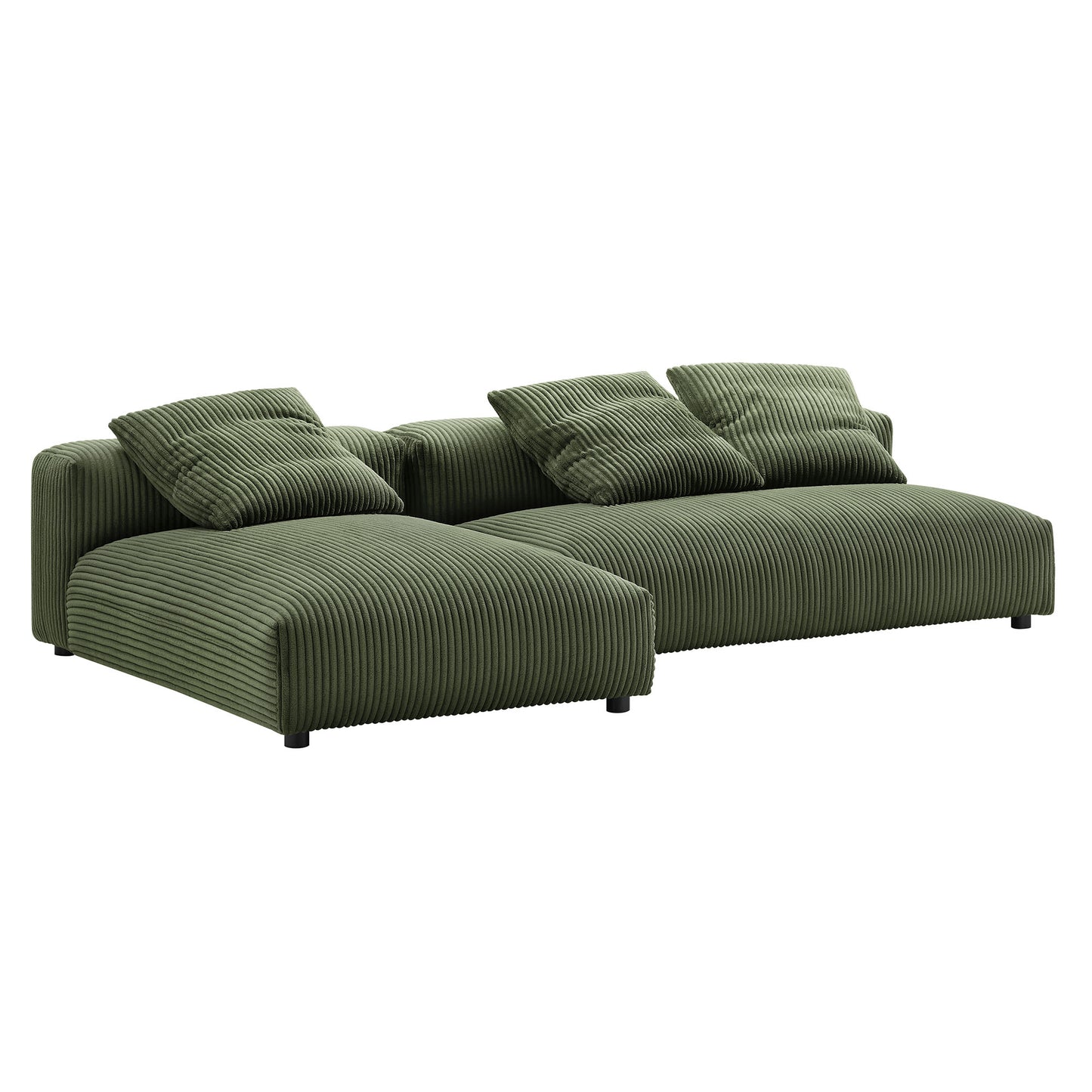 Solace 2-Piece Modular Upholstered Sectional Sofa With Chaise by Modway
