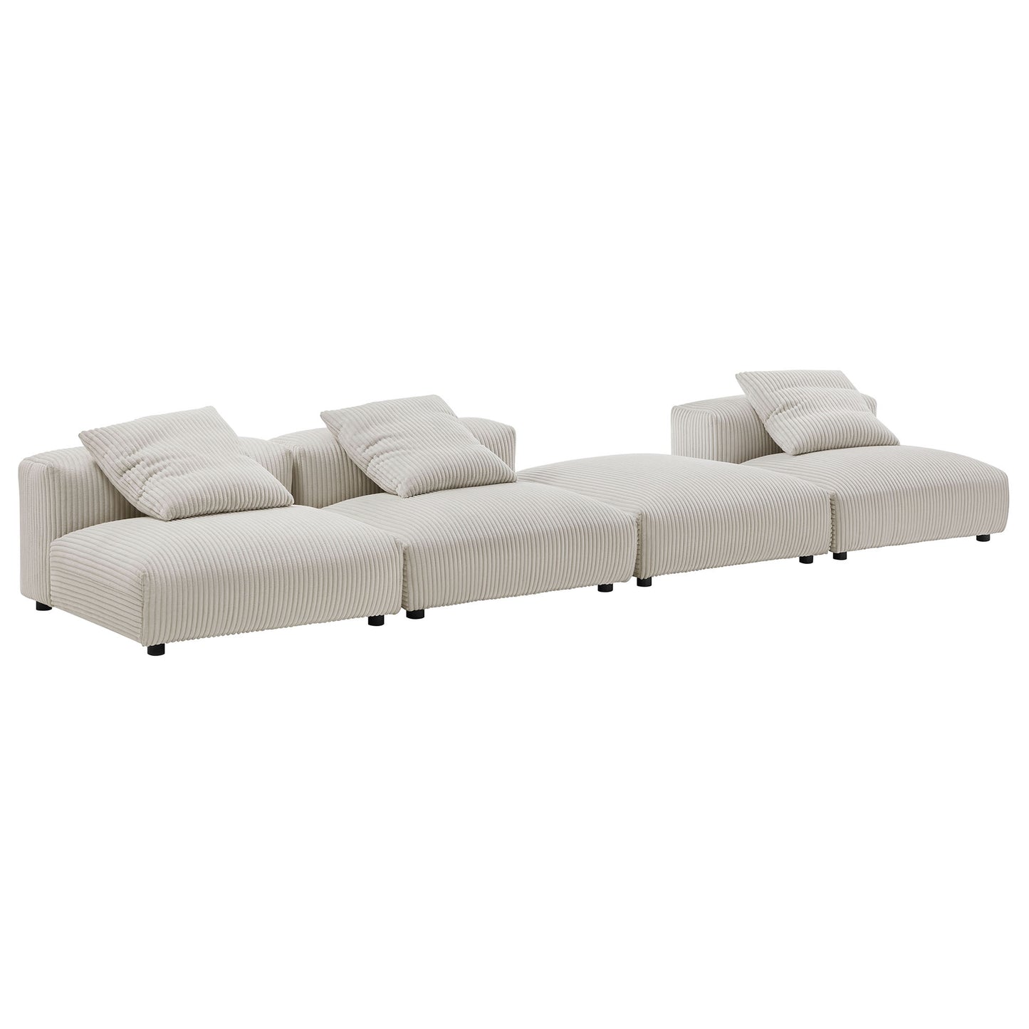 Solace 4-Piece Modular Upholstered Sectional Sofa