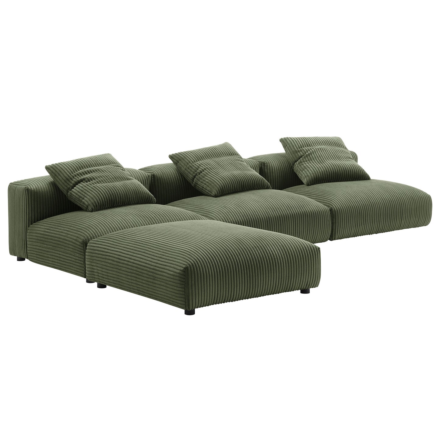 Solace 4-Piece Modular Upholstered Sectional Sofa