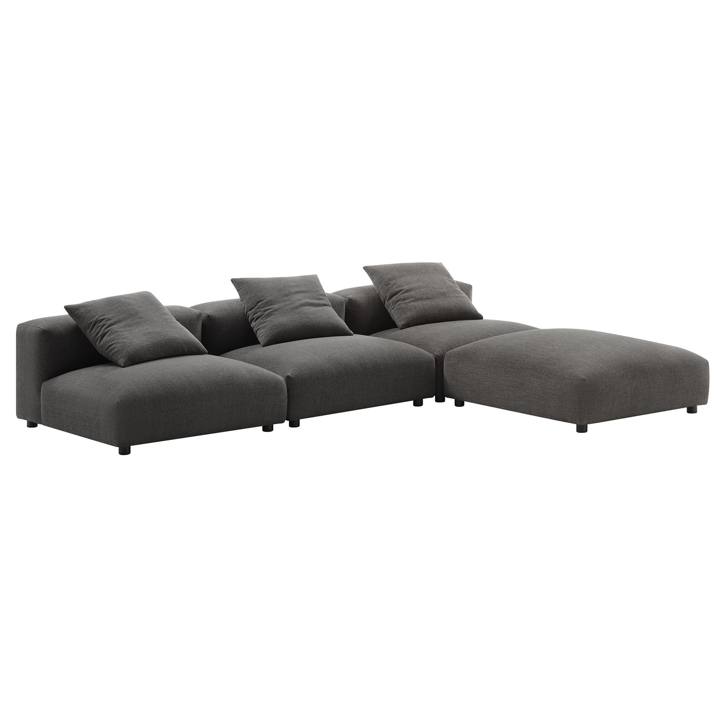 Solace 4-Piece Modular Upholstered Sectional Sofa
