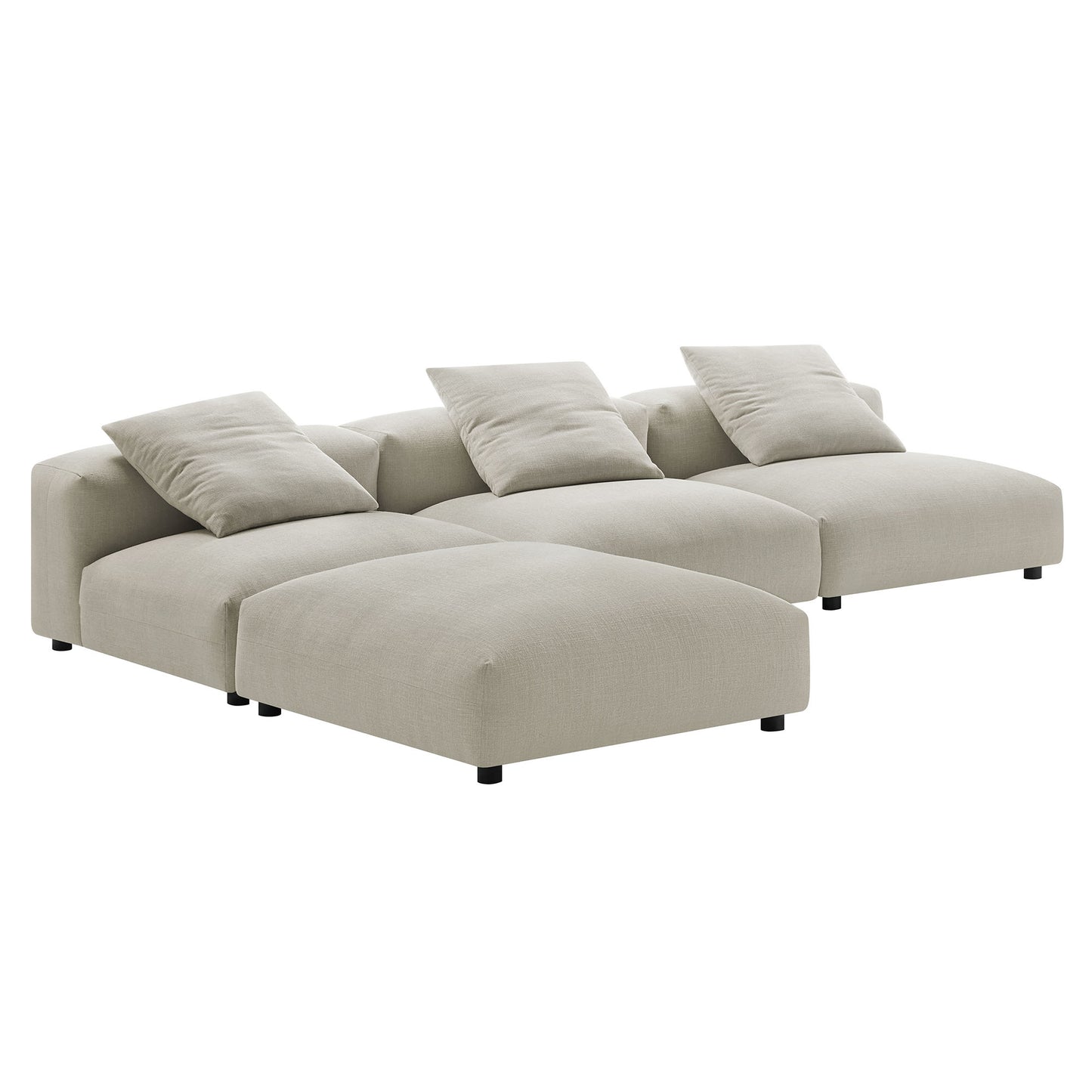 Solace 4-Piece Modular Upholstered Sectional Sofa
