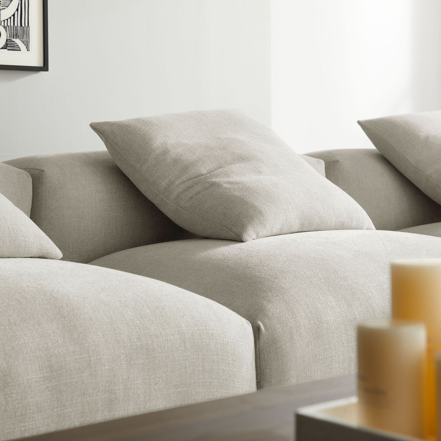 Solace 4-Piece Modular Upholstered Sectional Sofa