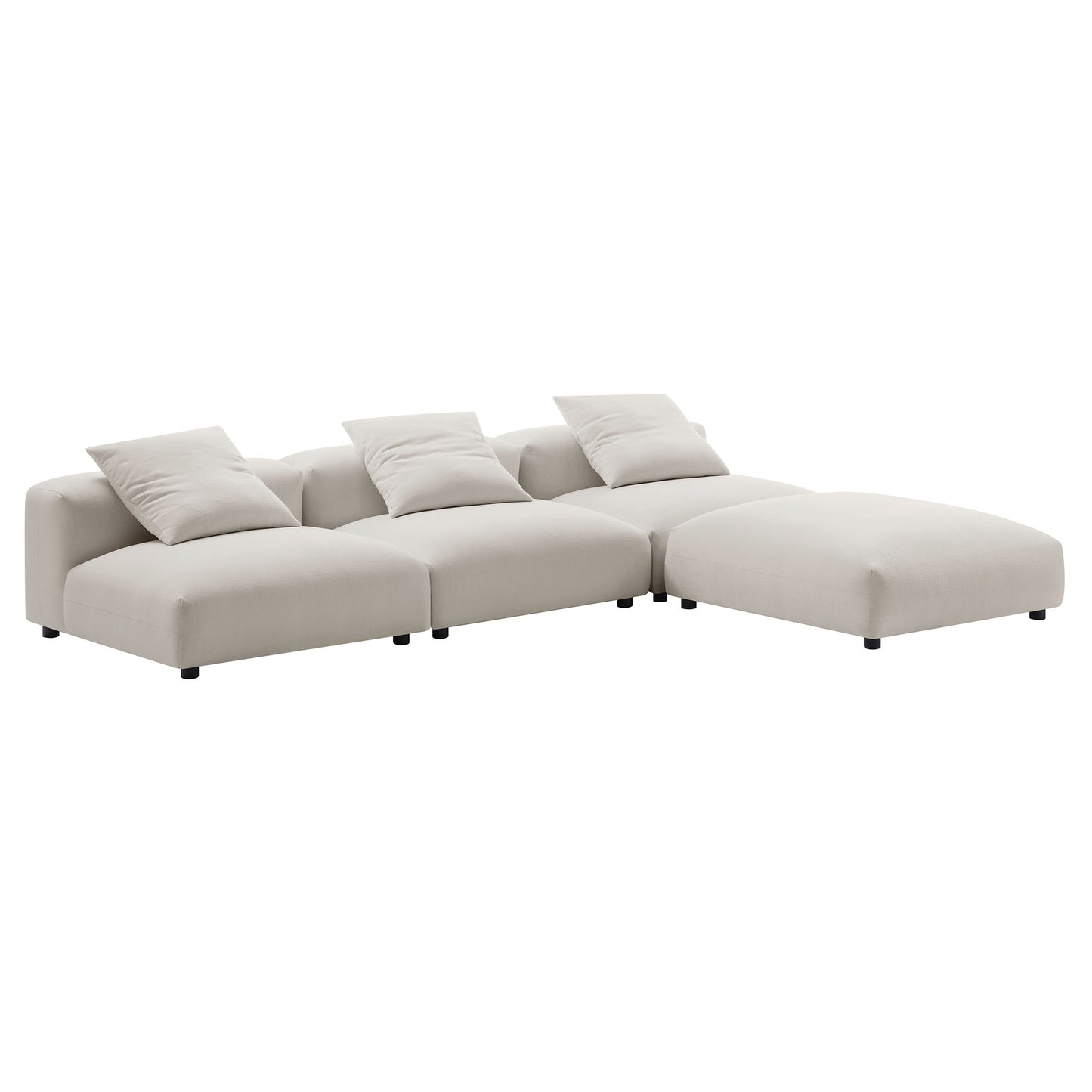 Solace 4-Piece Modular Upholstered Sectional Sofa
