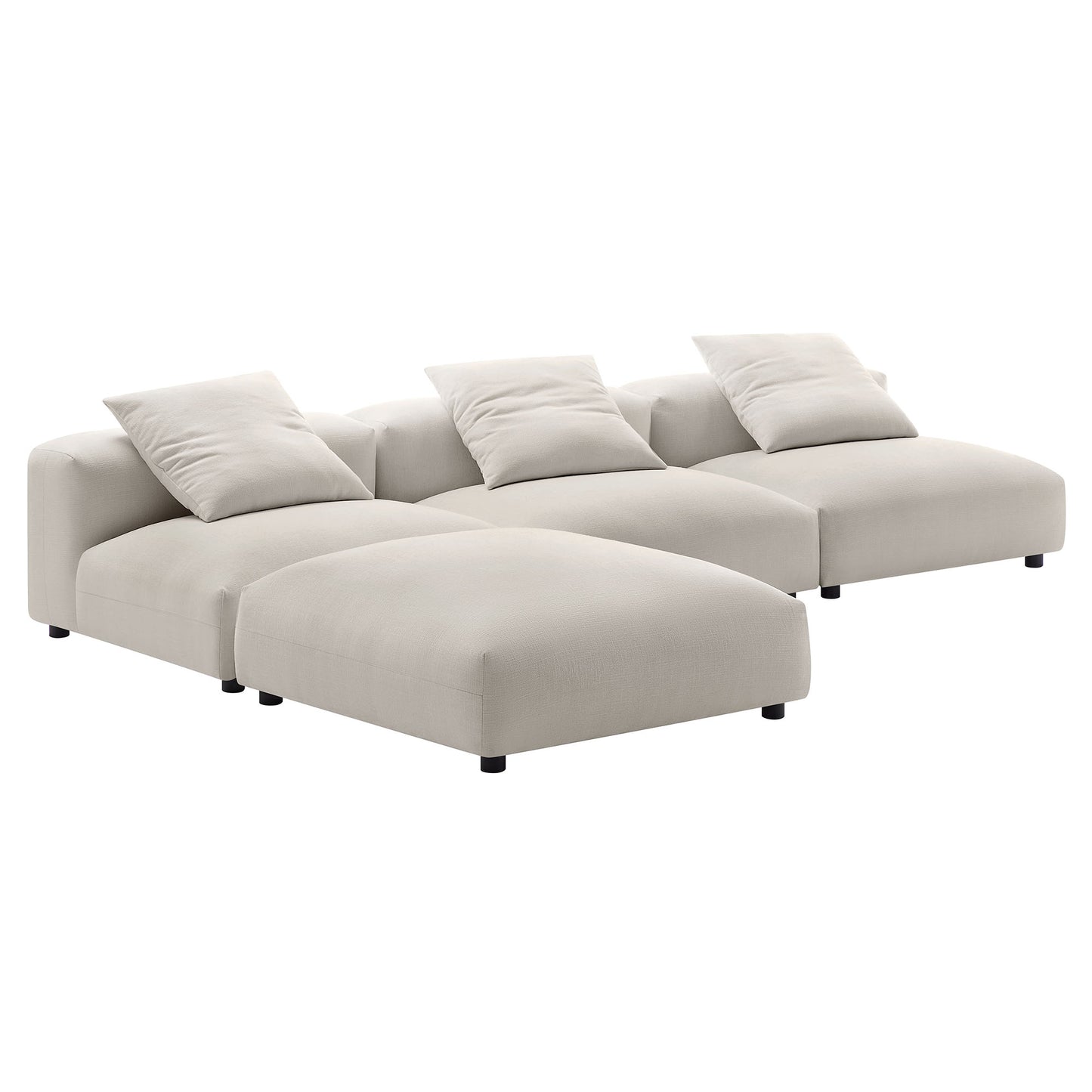 Solace 4-Piece Modular Upholstered Sectional Sofa