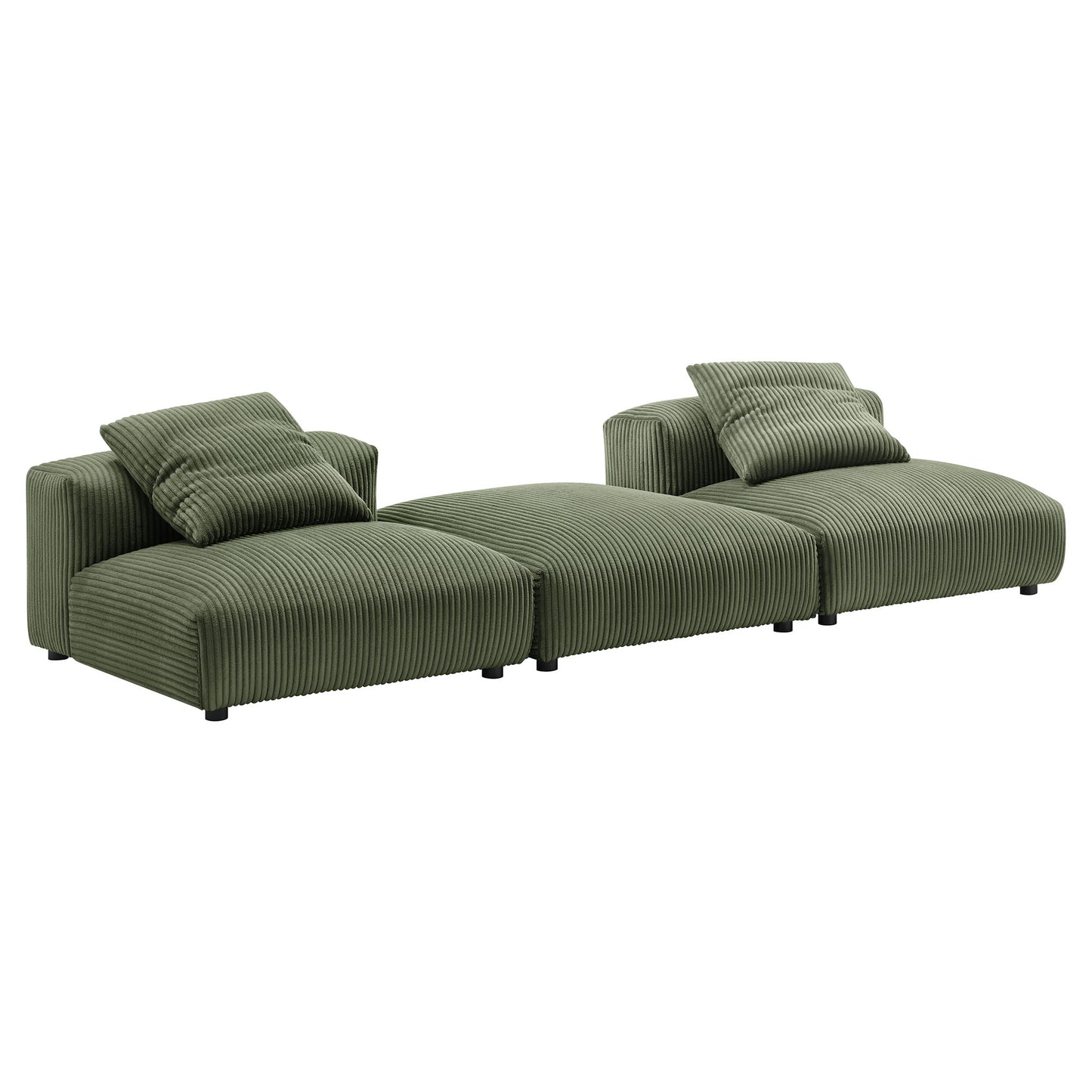 Solace 3-Piece Modular Upholstered Sectional Sofa