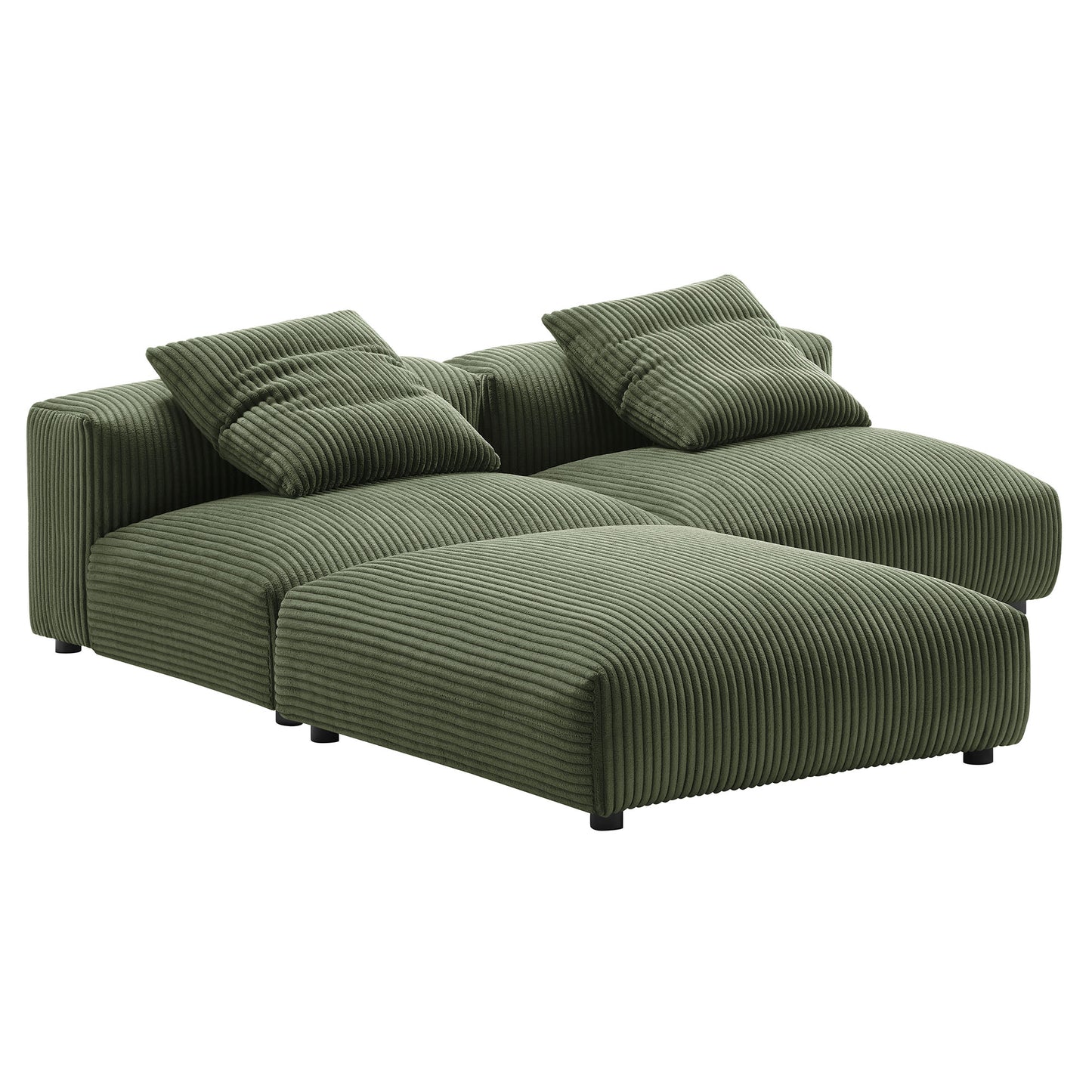 Solace 3-Piece Modular Upholstered Sectional Sofa