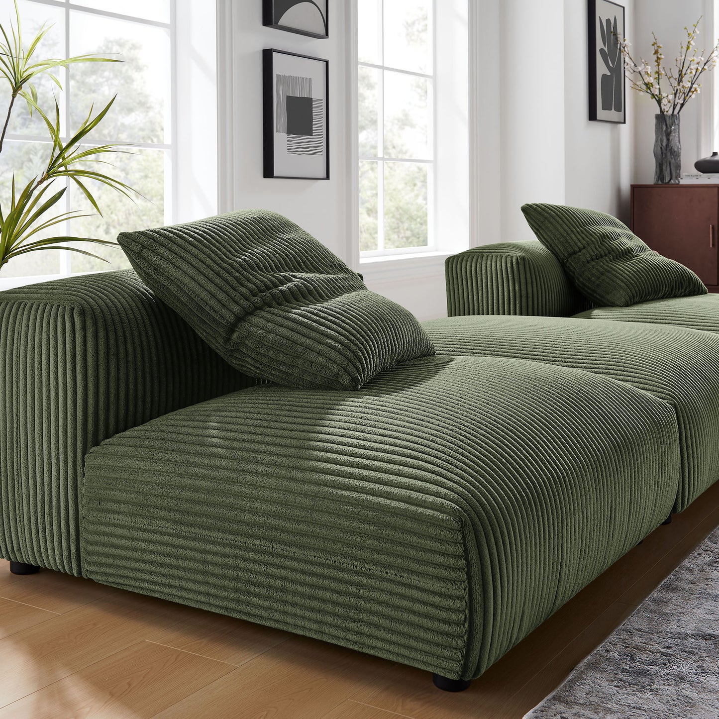 Solace 3-Piece Modular Upholstered Sectional Sofa