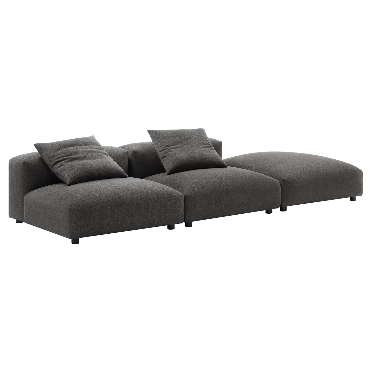 Solace 3-Piece Modular Upholstered Sectional Sofa