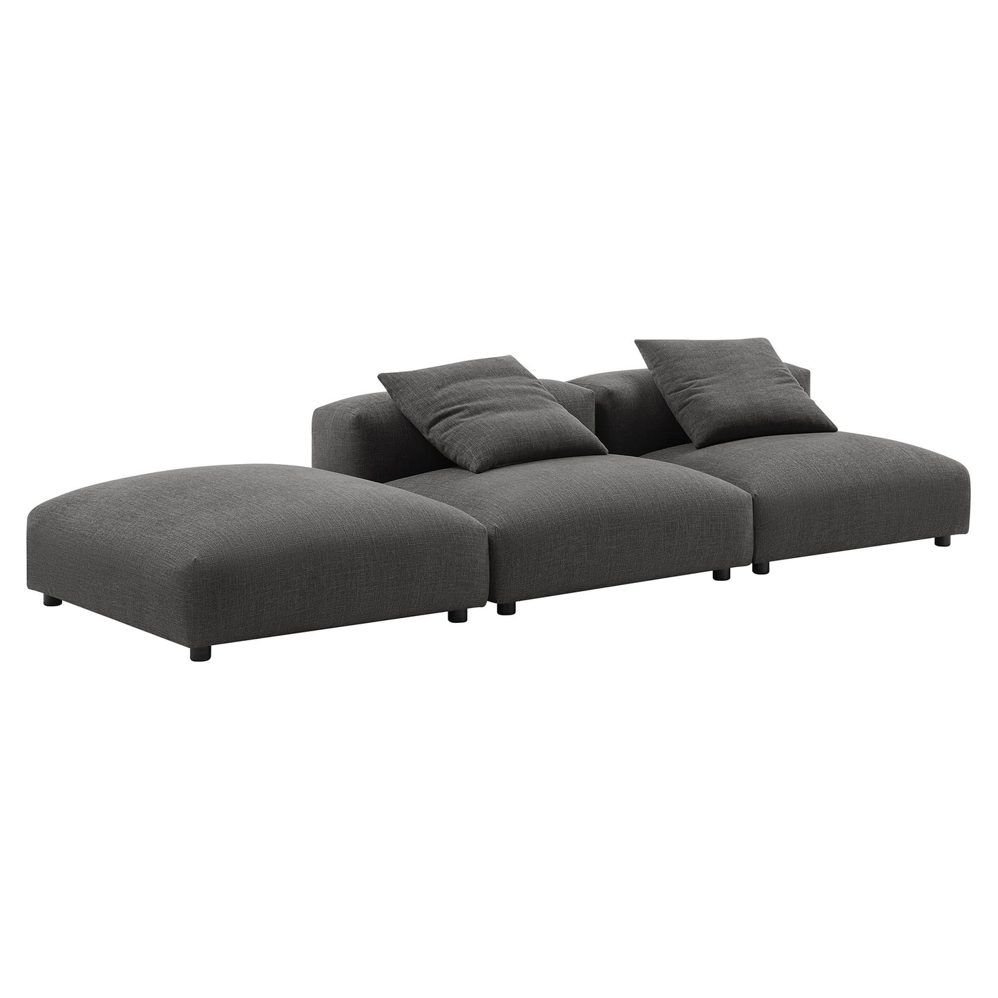 Solace 3-Piece Modular Upholstered Sectional Sofa