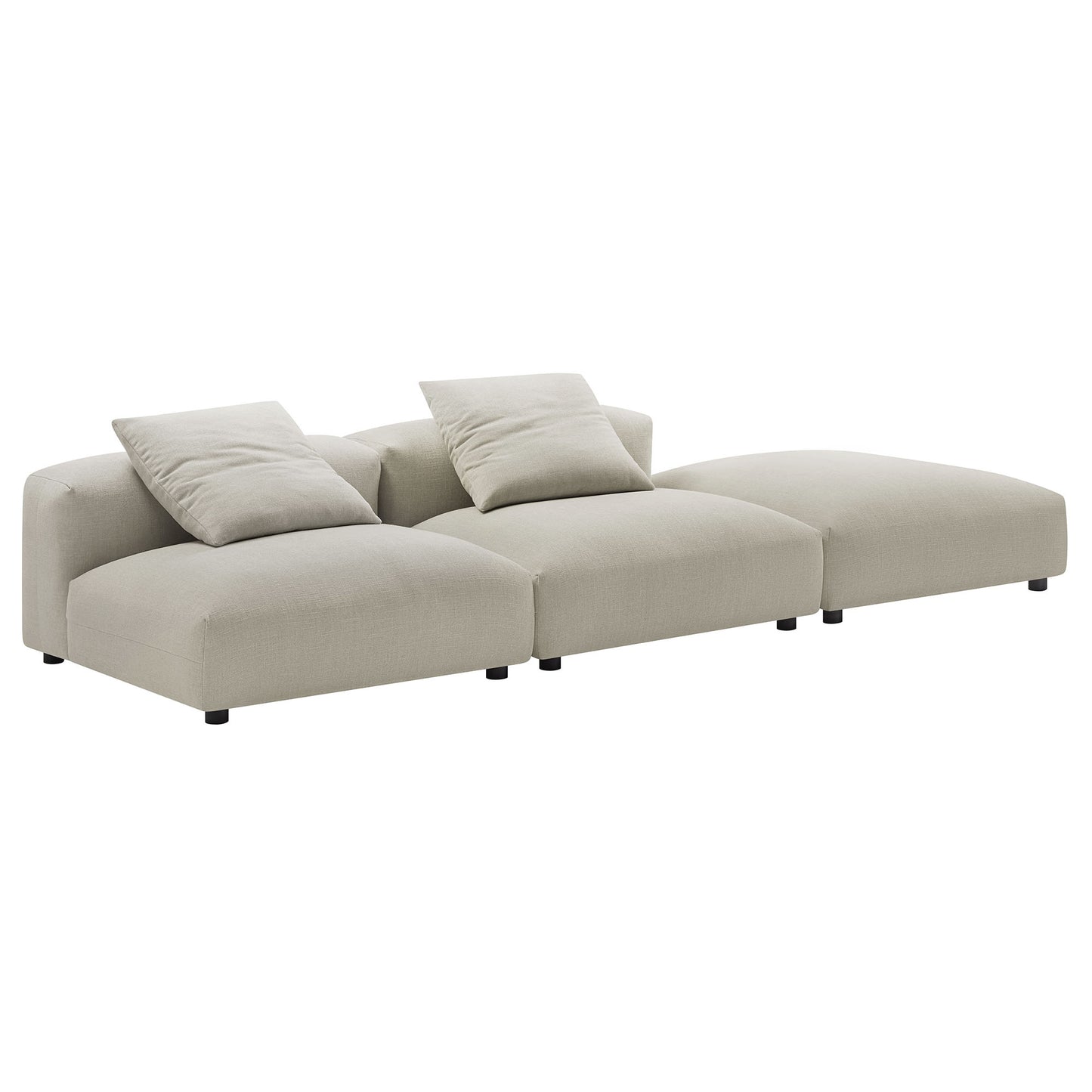 Solace 3-Piece Modular Upholstered Sectional Sofa