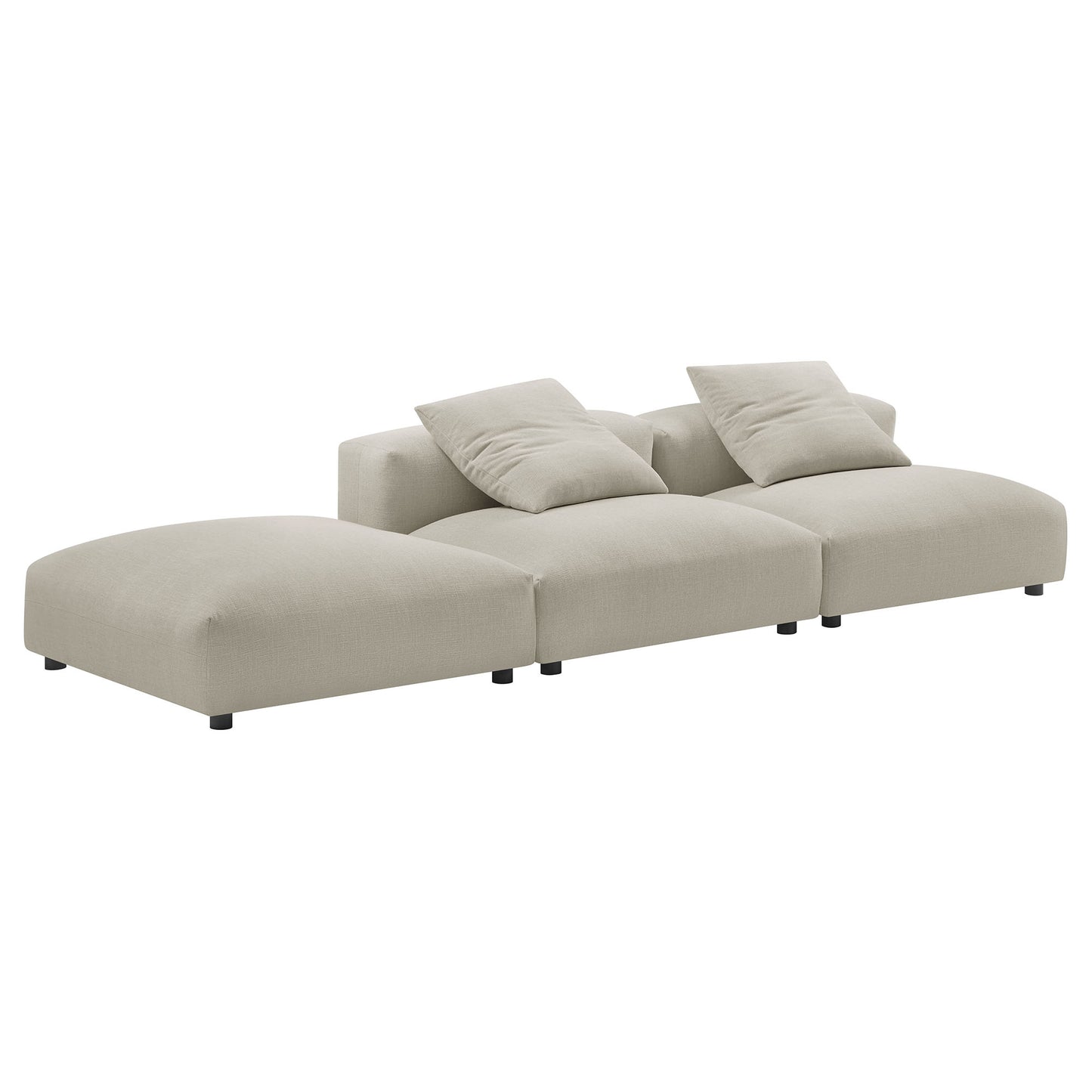 Solace 3-Piece Modular Upholstered Sectional Sofa