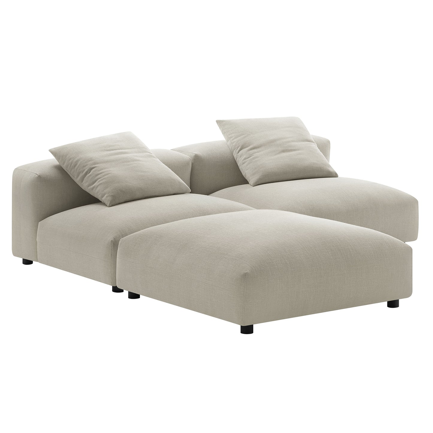 Solace 3-Piece Modular Upholstered Sectional Sofa