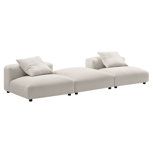 Solace 3-Piece Modular Upholstered Sectional Sofa by Modway