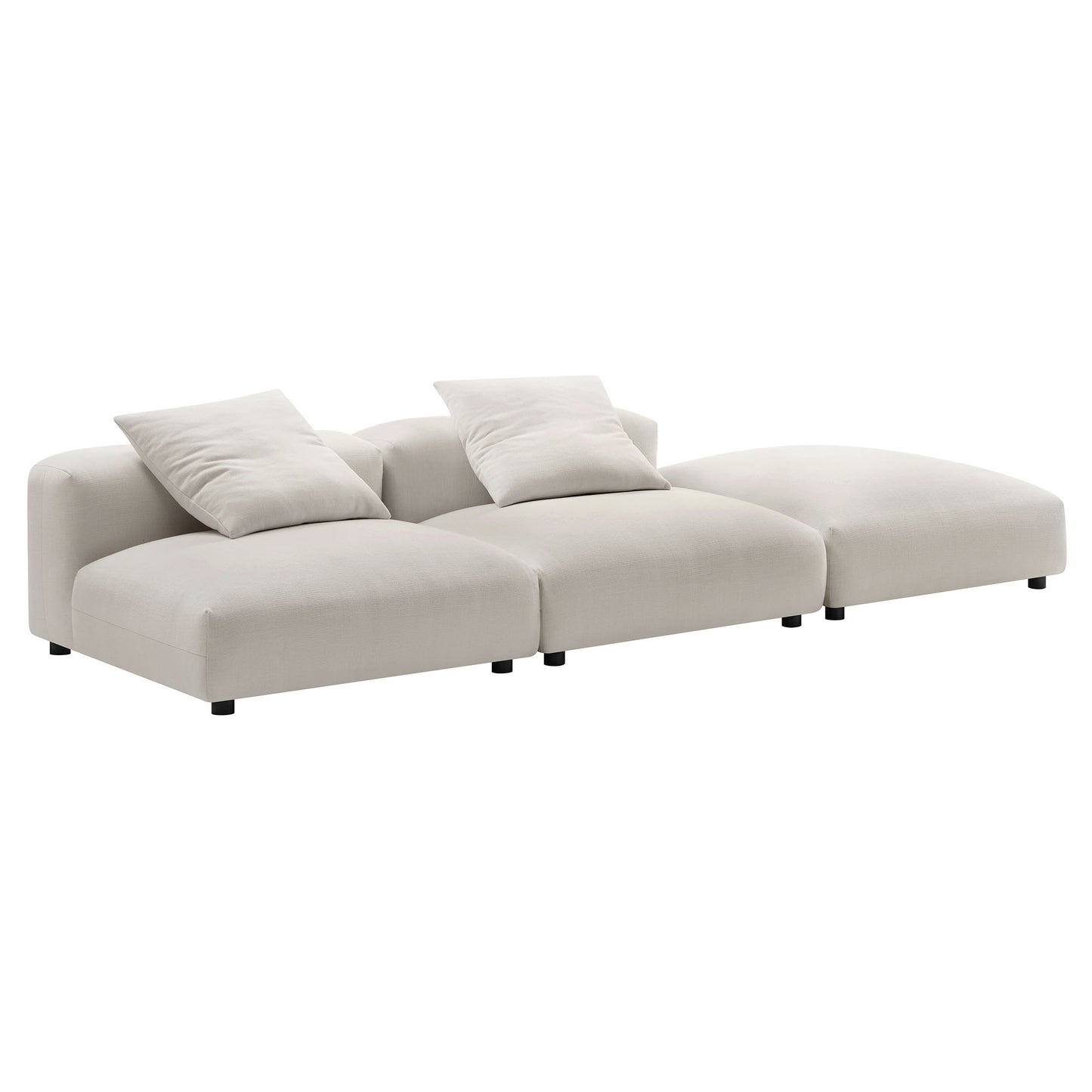 Solace 3-Piece Modular Upholstered Sectional Sofa