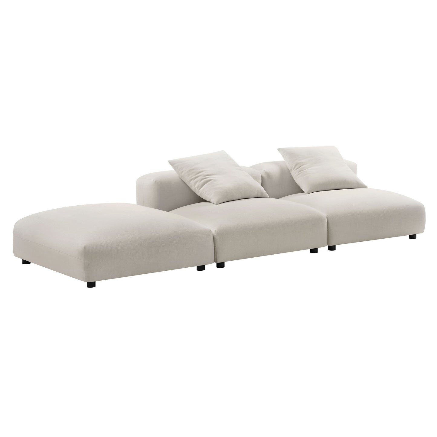 Solace 3-Piece Modular Upholstered Sectional Sofa