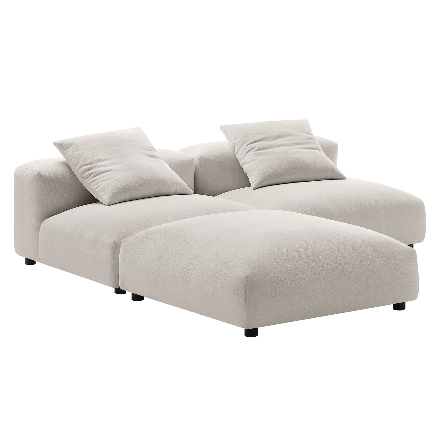 Solace 3-Piece Modular Upholstered Sectional Sofa