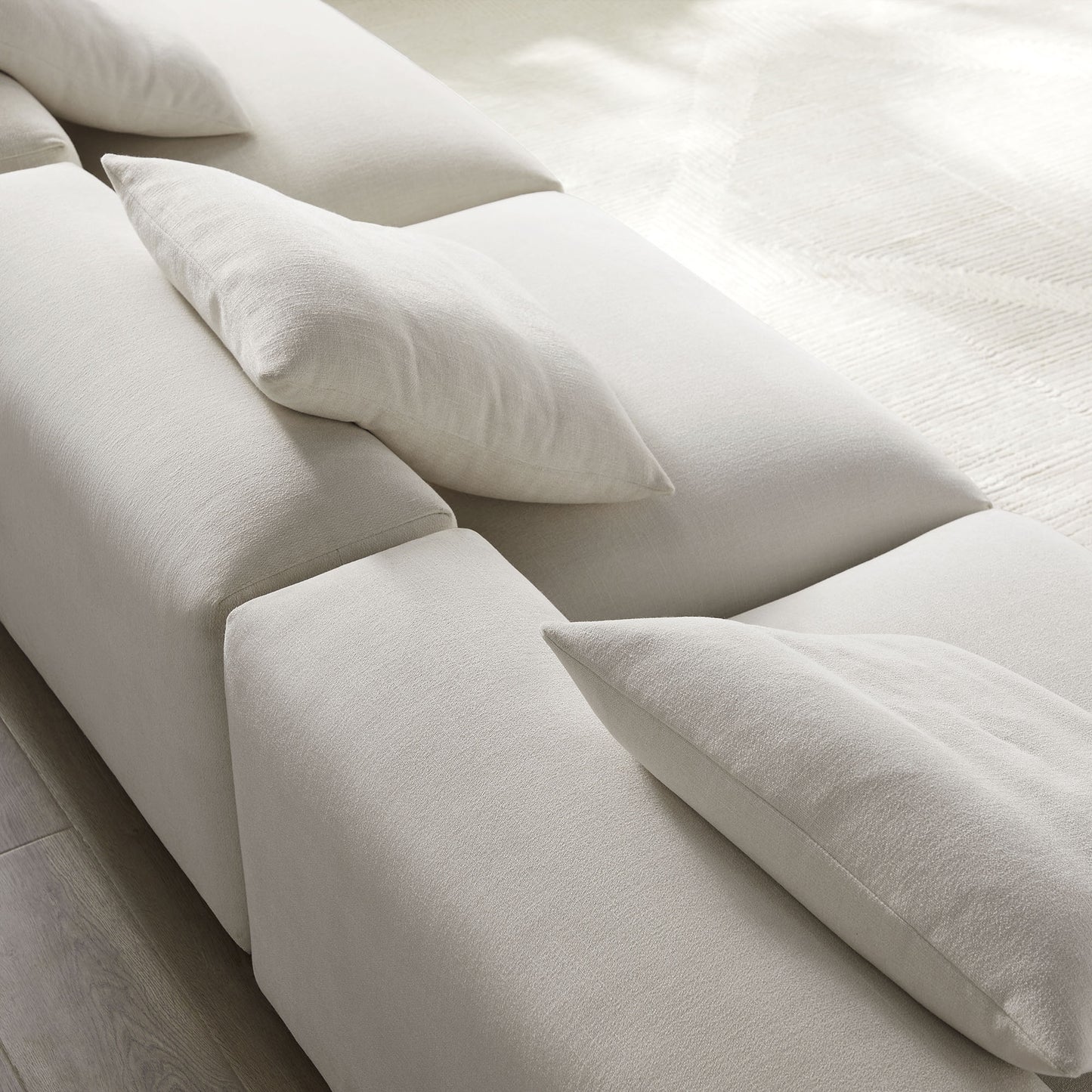 Solace 3-Piece Modular Upholstered Fabric Sofa by Modway