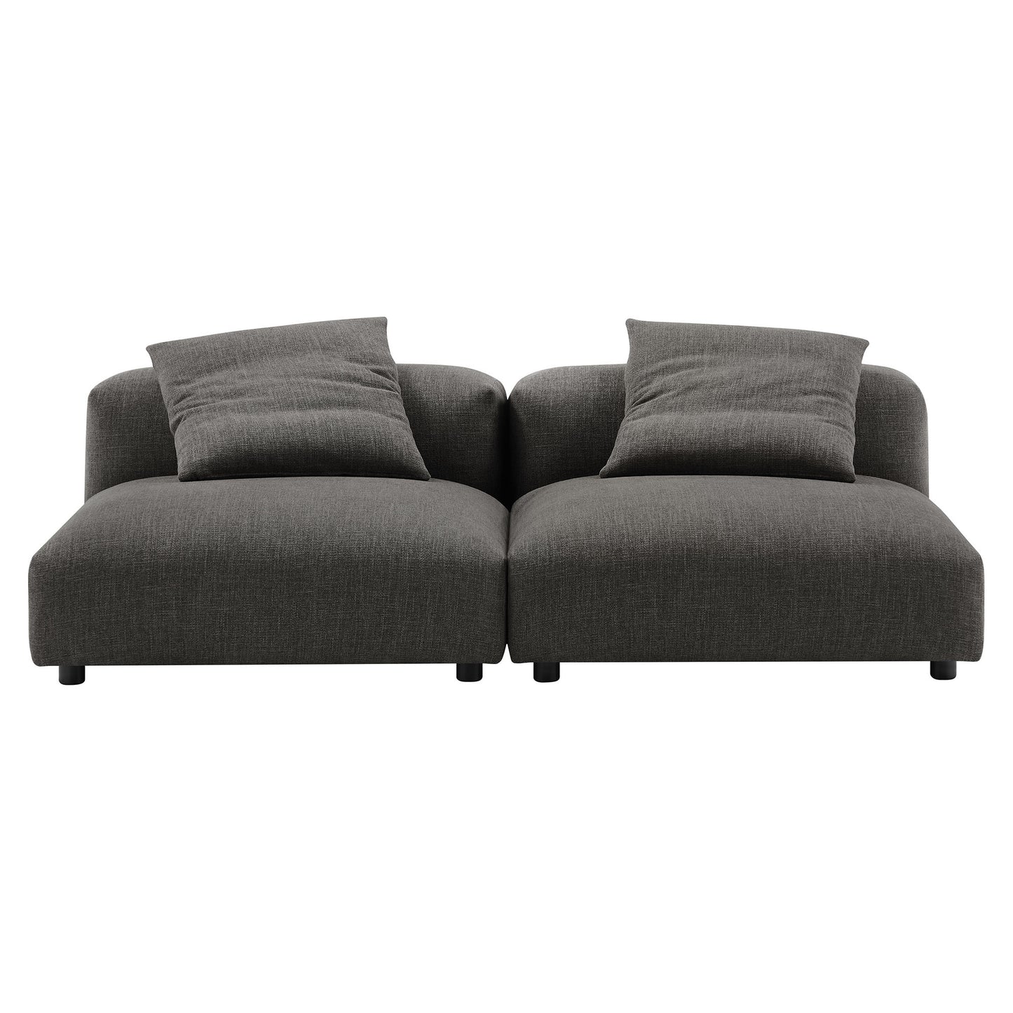 Solace 2-Piece Modular Upholstered Fabric Sofa by Modway