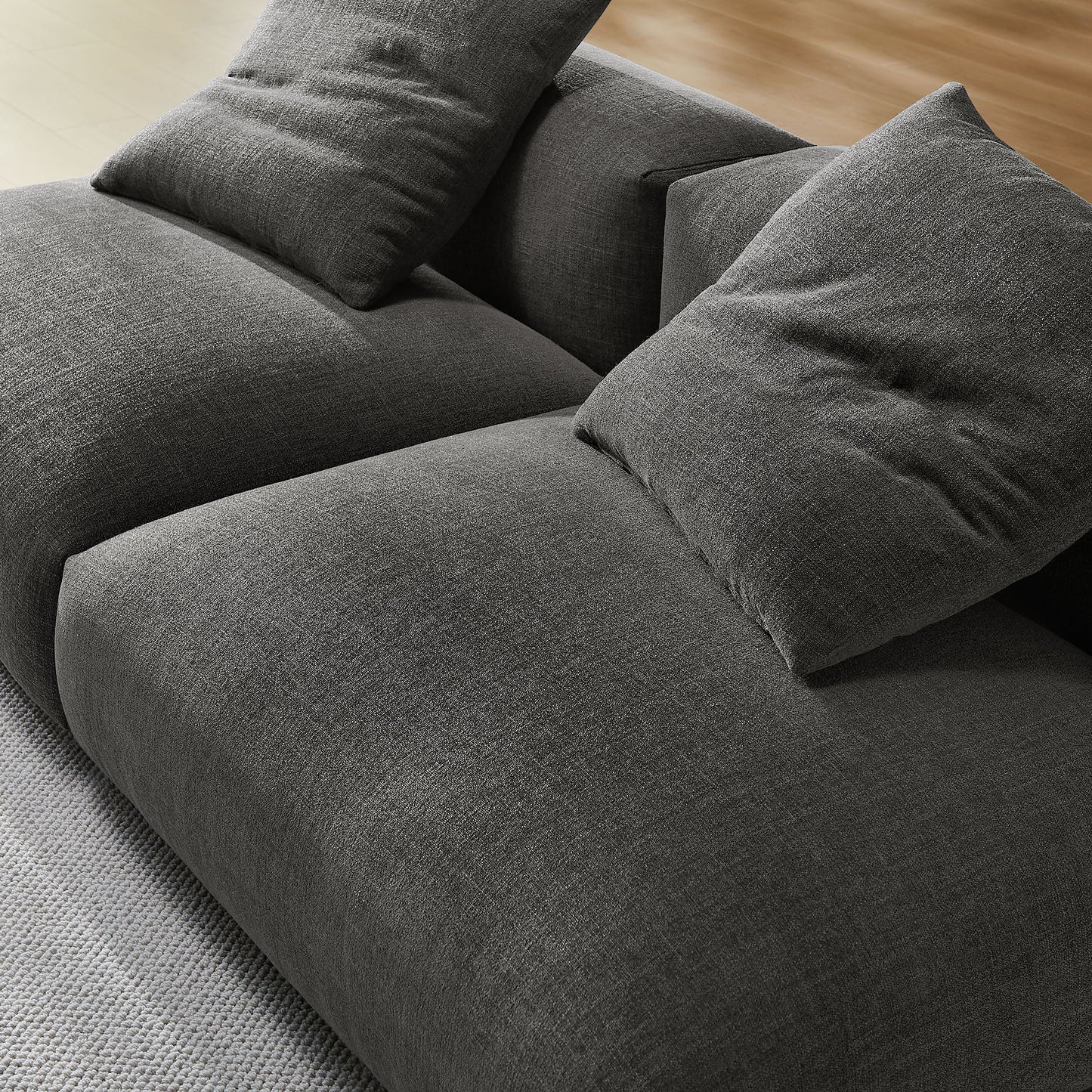 Solace 2-Piece Modular Upholstered Fabric Sofa by Modway