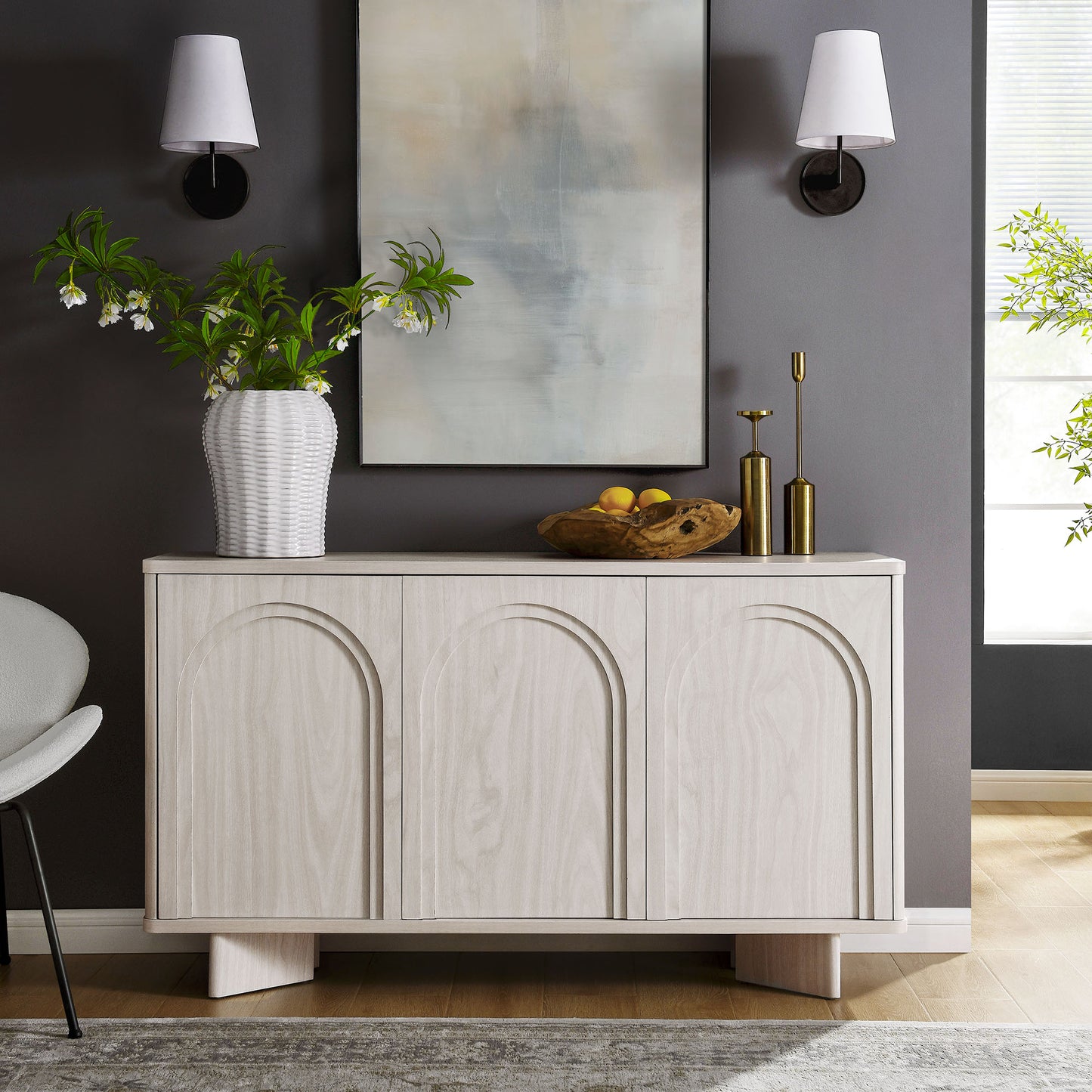 Flux Arched 3-Door Sideboard by Modway EEI-7039-WWA