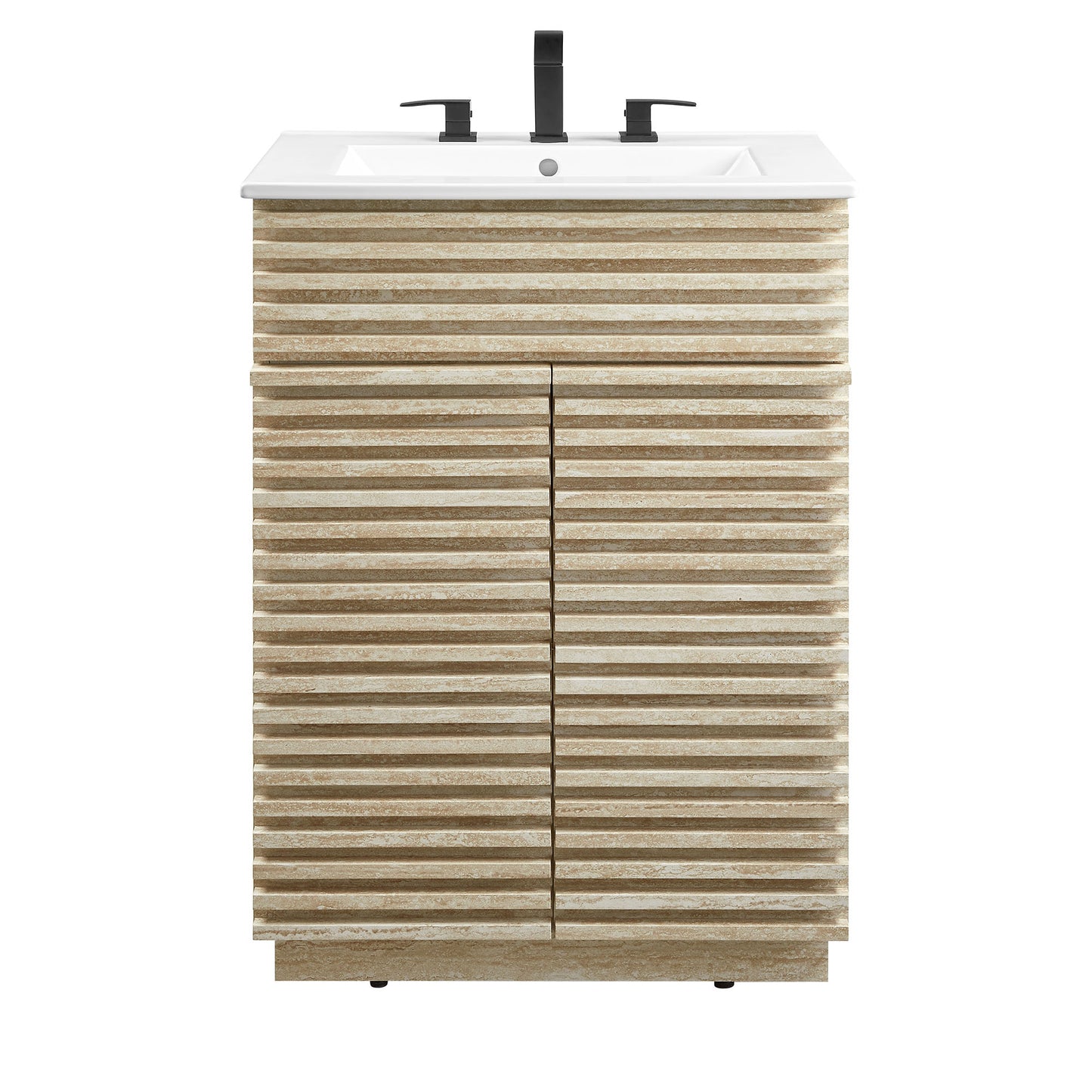 Render Faux Travertine Bathroom Vanity with Sink