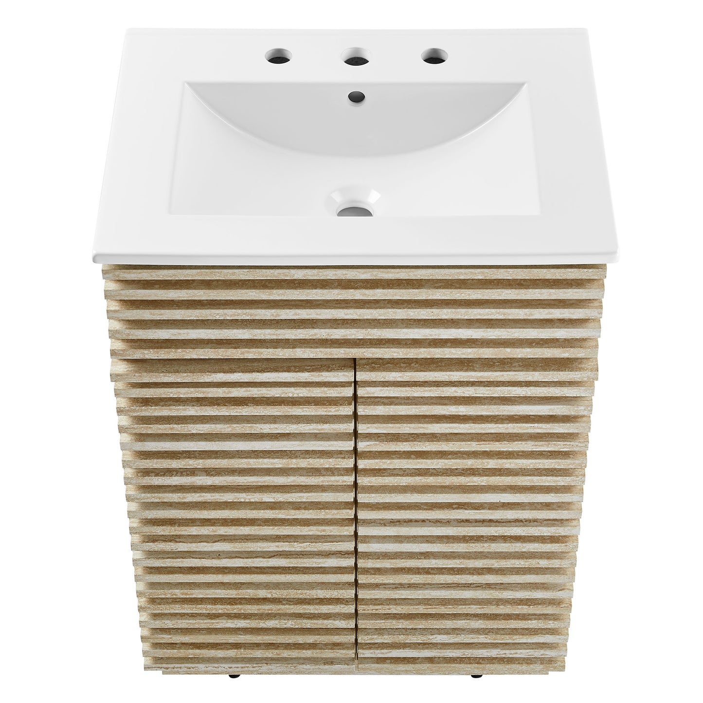 Render Faux Travertine Bathroom Vanity with Sink