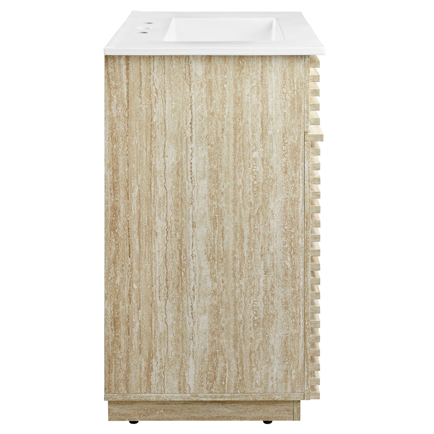 Render Faux Travertine Bathroom Vanity with Sink