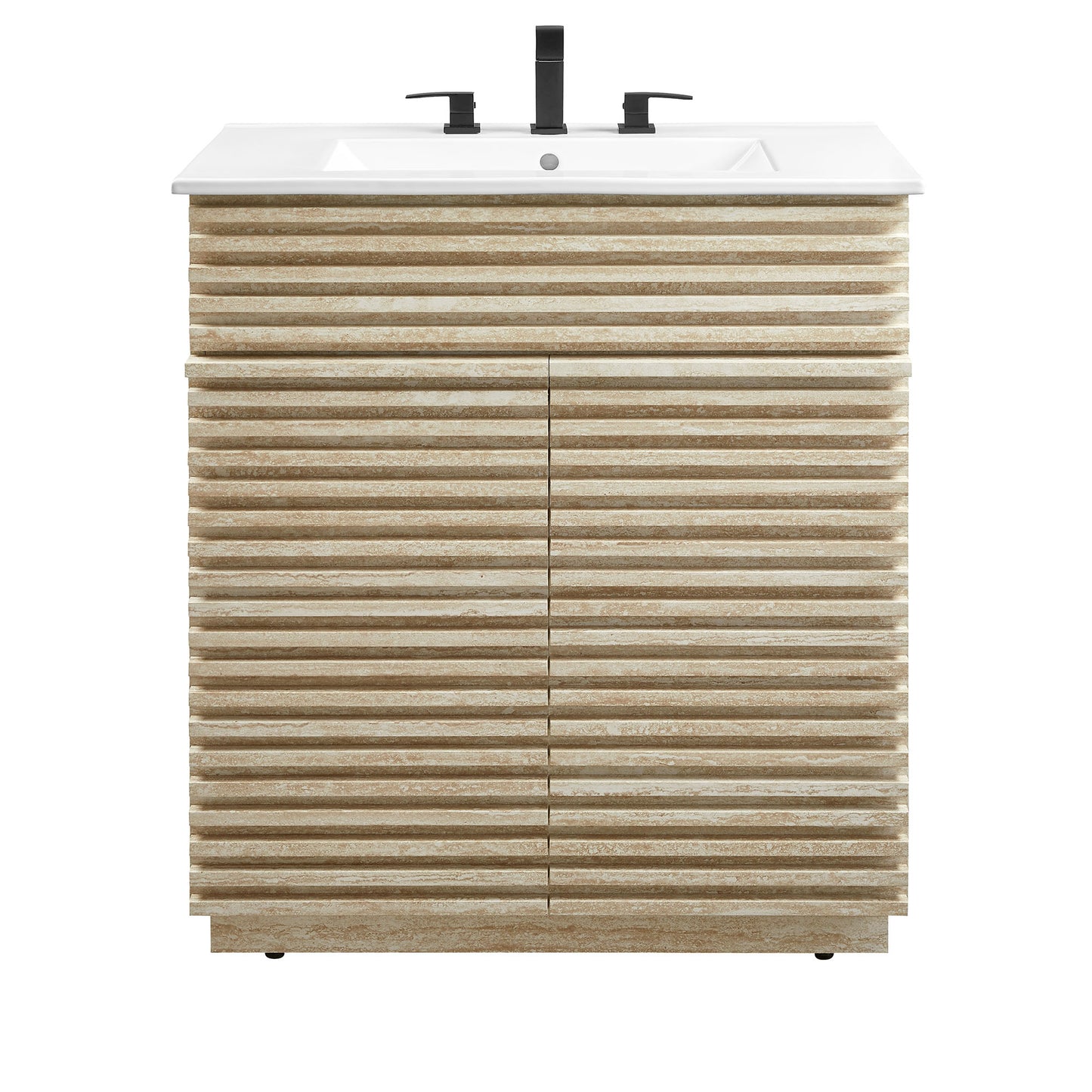 Render Faux Travertine Bathroom Vanity with Sink