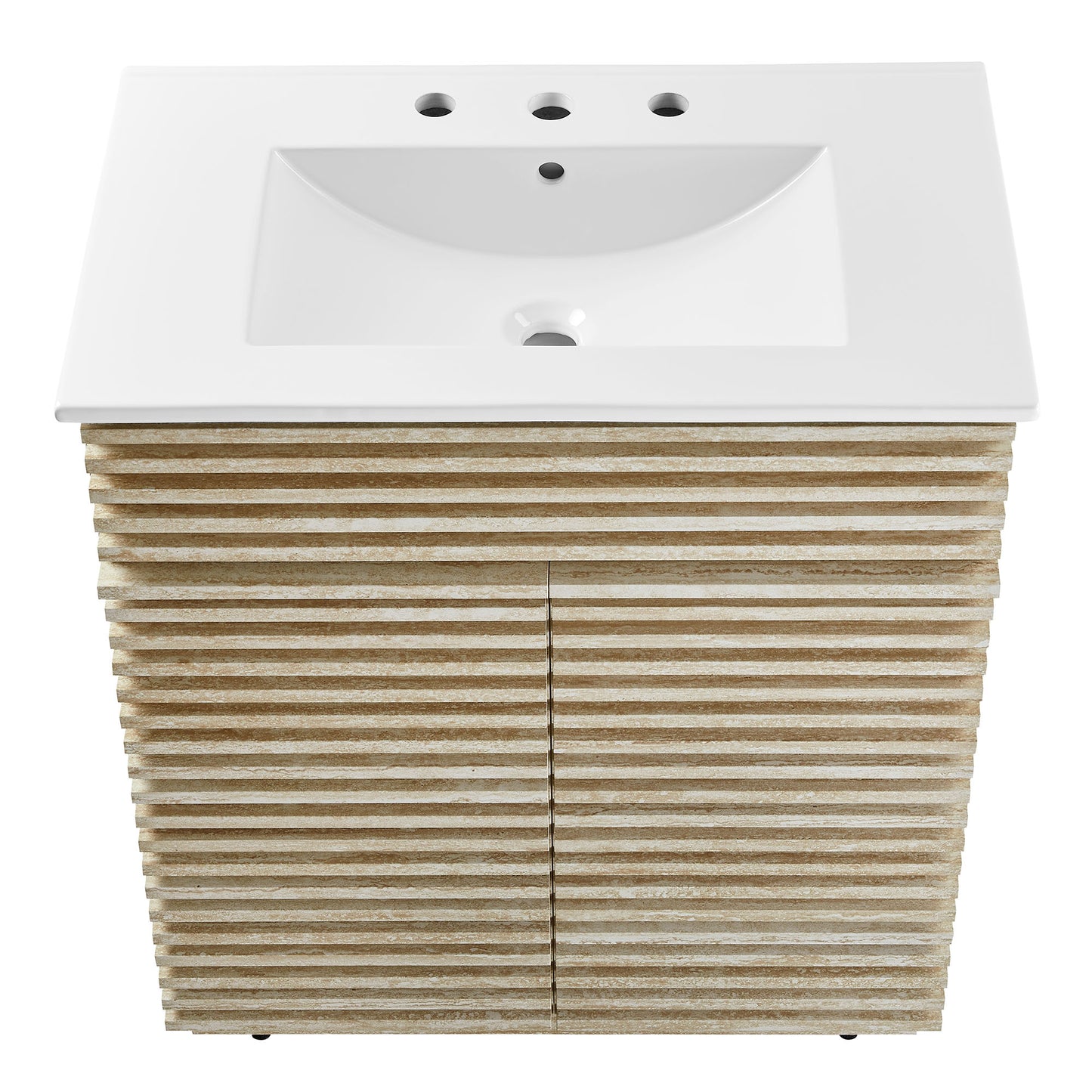 Render Faux Travertine Bathroom Vanity with Sink
