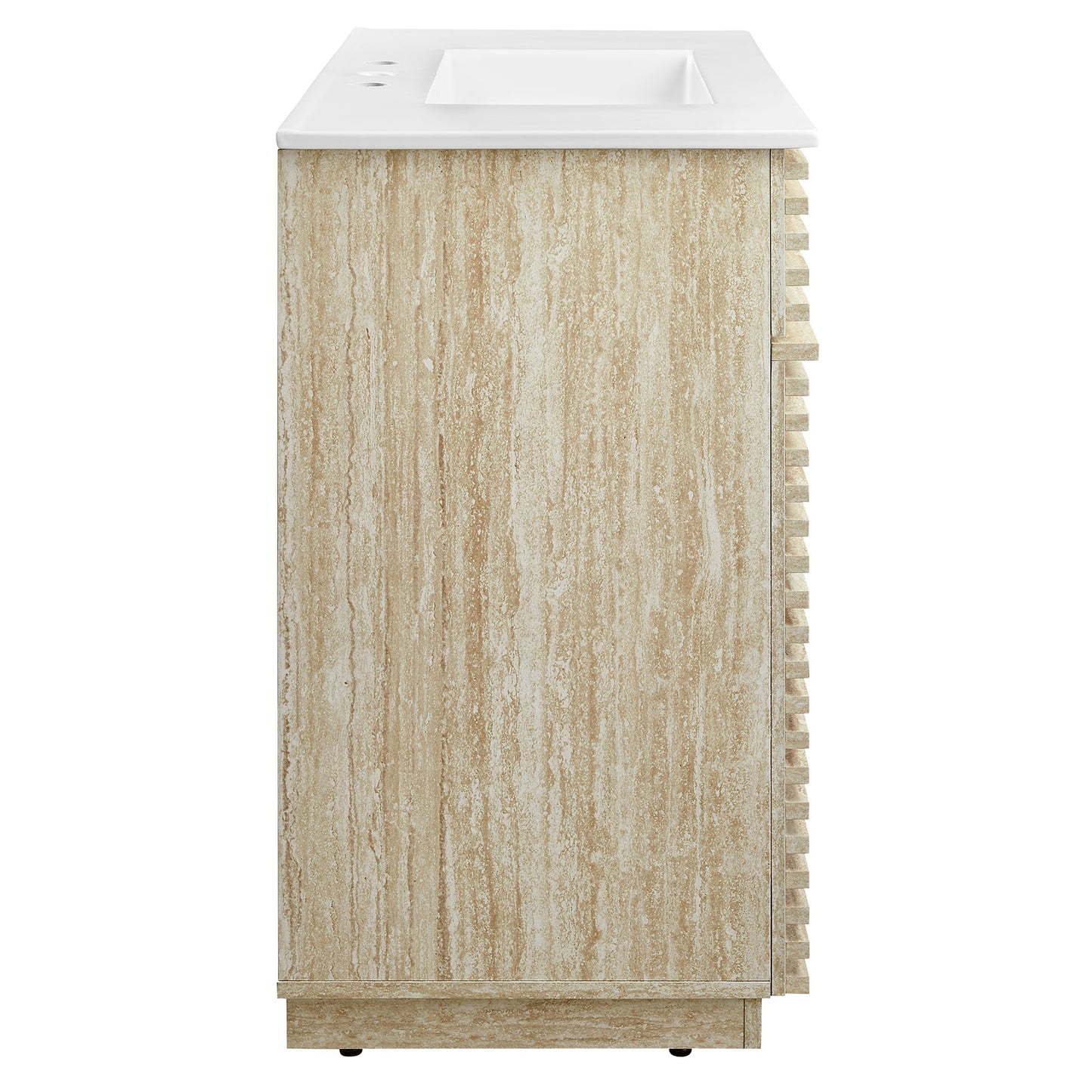 Render Faux Travertine Bathroom Vanity with Sink