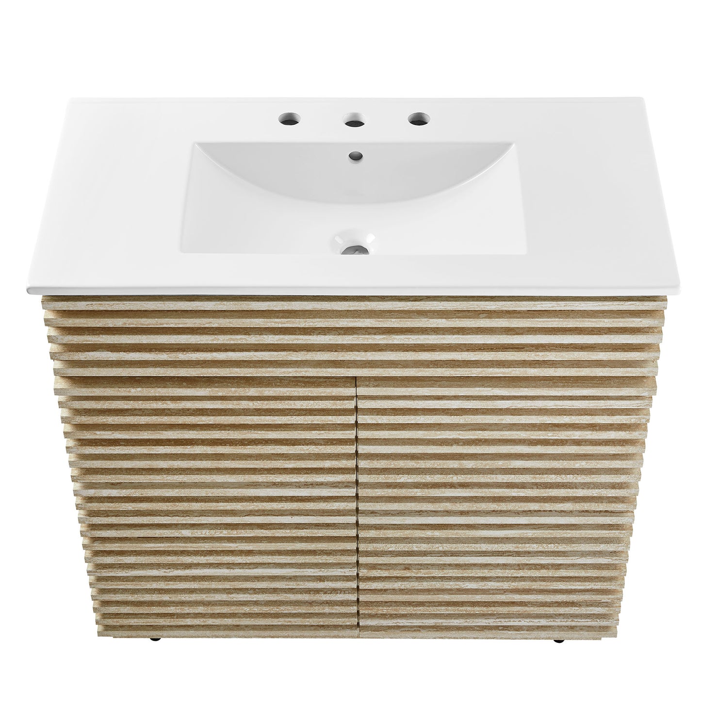 Render Faux Travertine Bathroom Vanity with Sink
